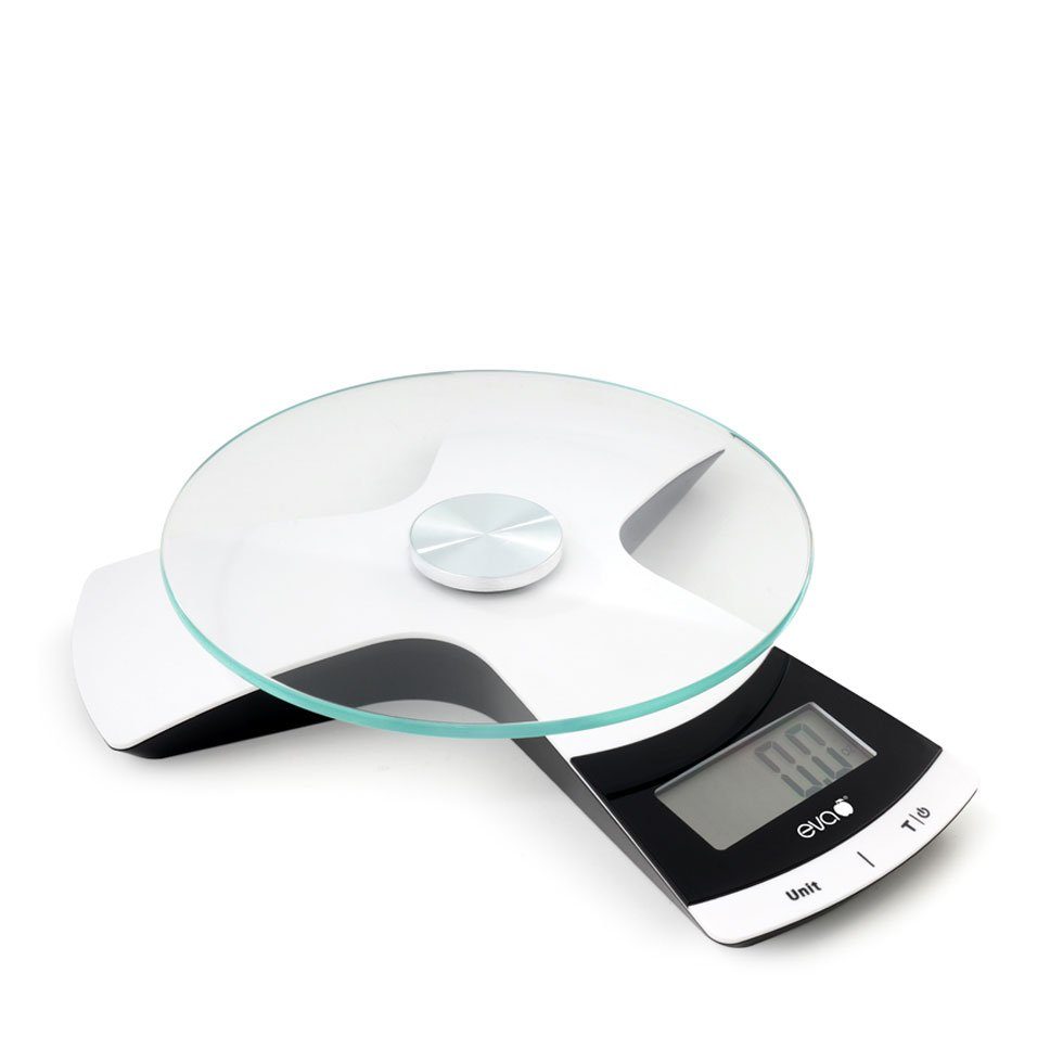 Eva Solo Küchenwaage Küchenwaage digital mit Glasplatte 033345 5 kg