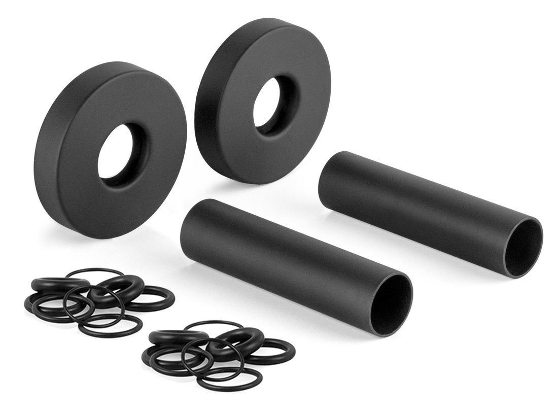 Bruckner Rosette WICHER Abdeckrosette rund, Paar, Schwarz matt, Bruckner-600-316-6