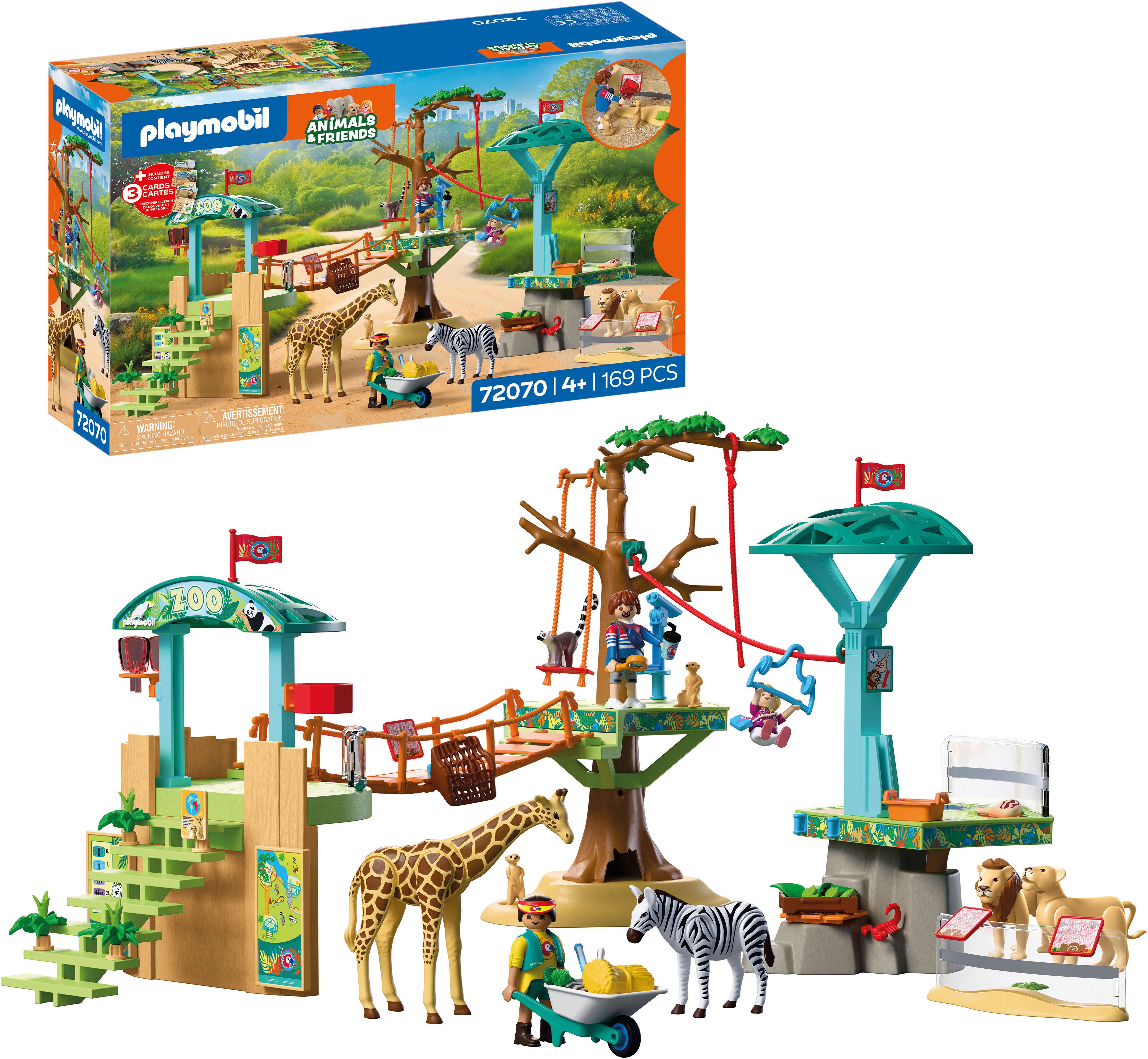 Playmobil® Zoo: Wildnis-Kletterpark (72070), Animals & Friends Konstruktions-Spielset, (169 St), Made in Europe