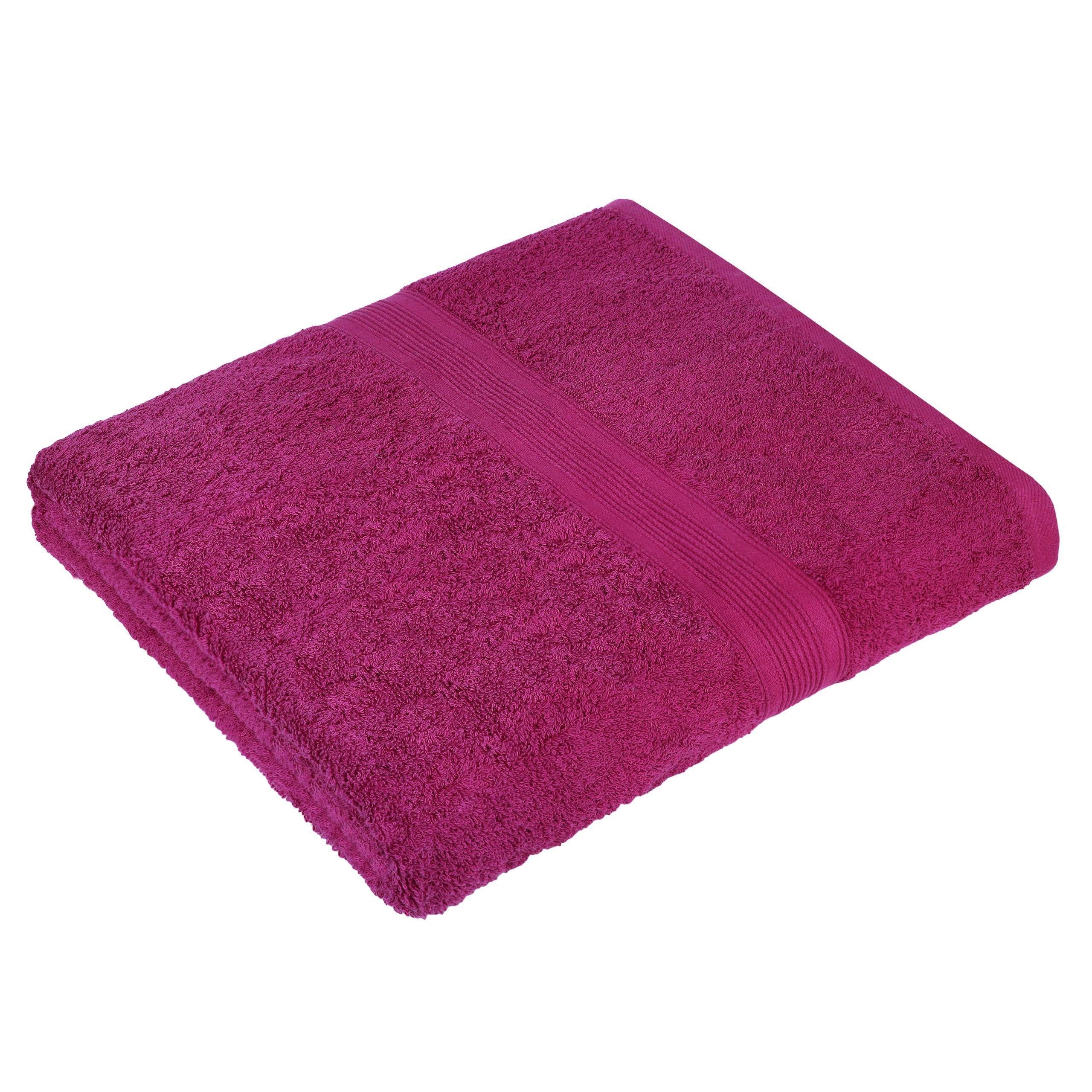 Handtücher Baumwolle (8-St), Aufhänger, 50 Handtuch Frottier 100cm, 8X (8er-Set), Handtücher x 100% mit Pink NatureMark 500gsm