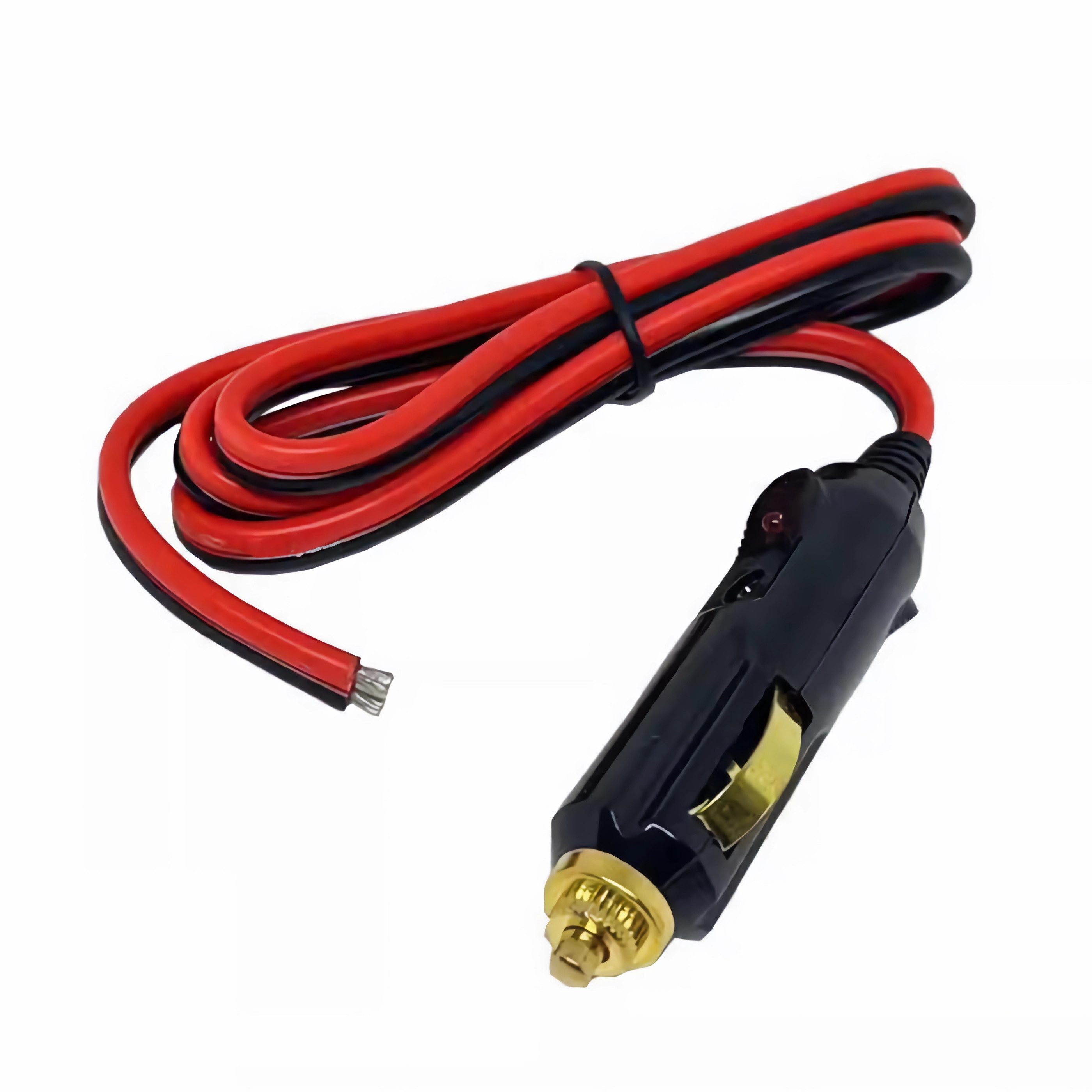 Bolwins L32 KFZ Auto Zigarettenanzünder Stecker 30cm Kabel 12-24V mit 20A fuse Autoladekabel, KFZ Zigarettenanzünder-Stecker, Offene Kabelenden (Rot + / Schwarz – Bild 5 von 5