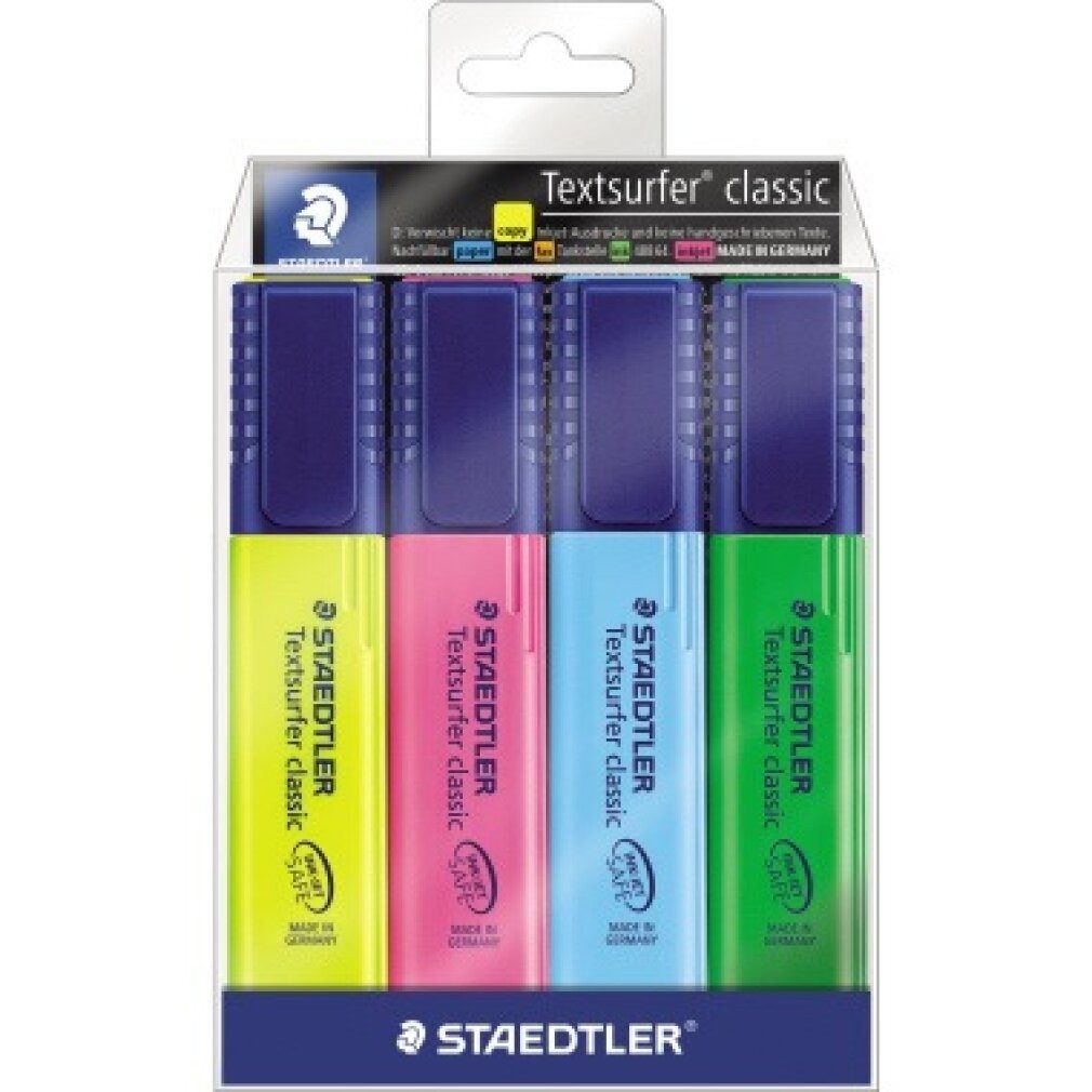 STAEDTLER Marker Textmarker 4Er-Et 364Wp4 Textsurfer