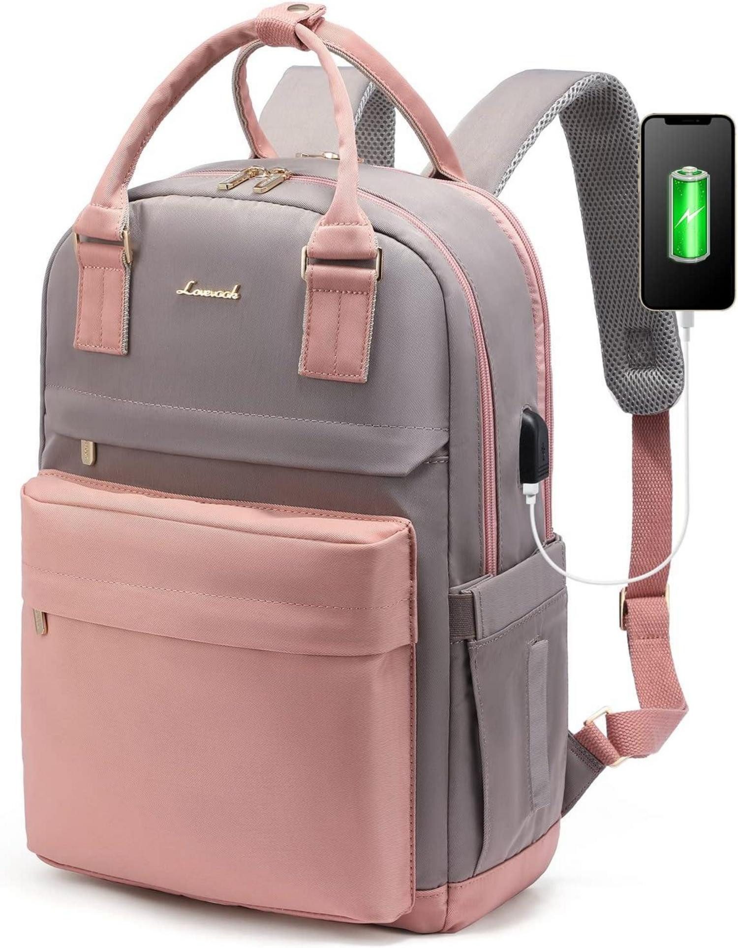 LuxusKollektion Schulrucksack Rucksack Damen 15,6 Zoll Laptop Schulrucksack Mädchen Teenager