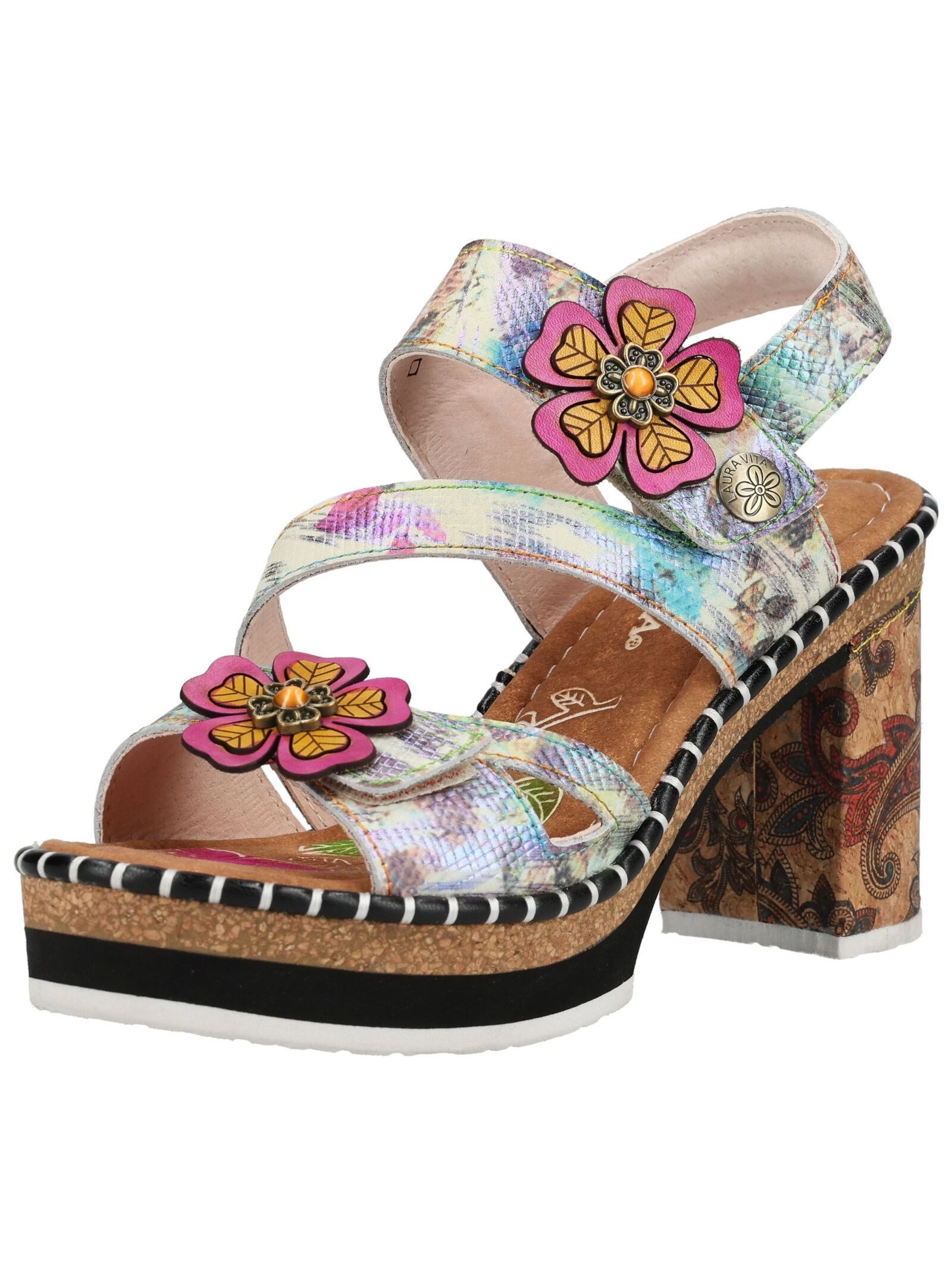 LAURA VITA LAURA VITA Sandalen Leder High-Heel-Sandalette günstig online kaufen