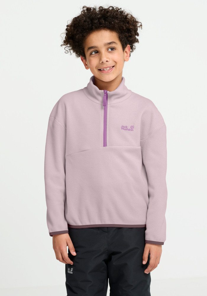 Jack Wolfskin Fleecepullover TAUNUS 100 REBEL HZ K mit wärmendem Fleece, wasserabweisend, windabweisend, atmungsaktiv