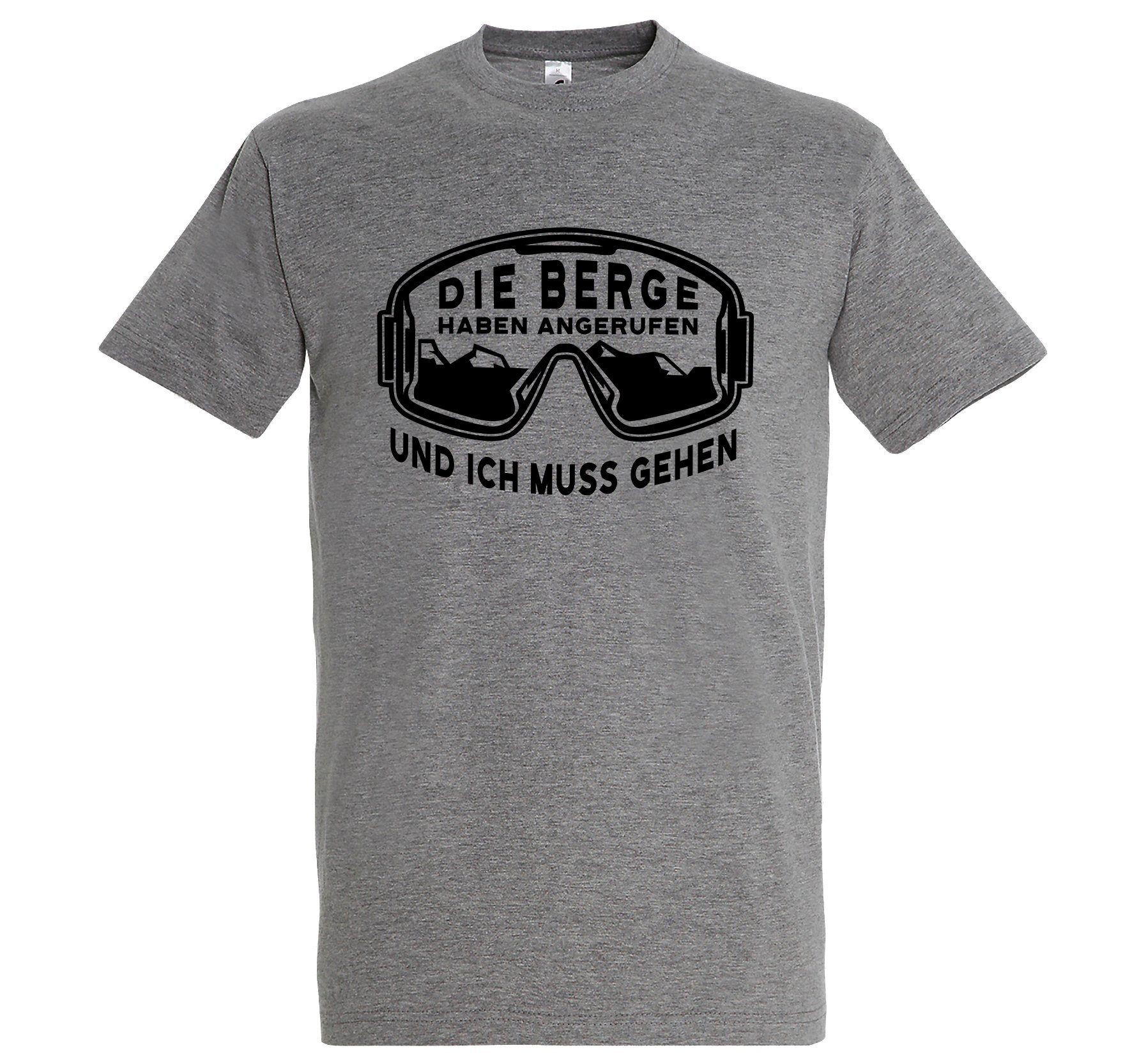 Youth Designz Print-Shirt Die Berge haben angerufen und ich muss gehen Herren T-Shirt mit lustigem Spruch Aufdruck