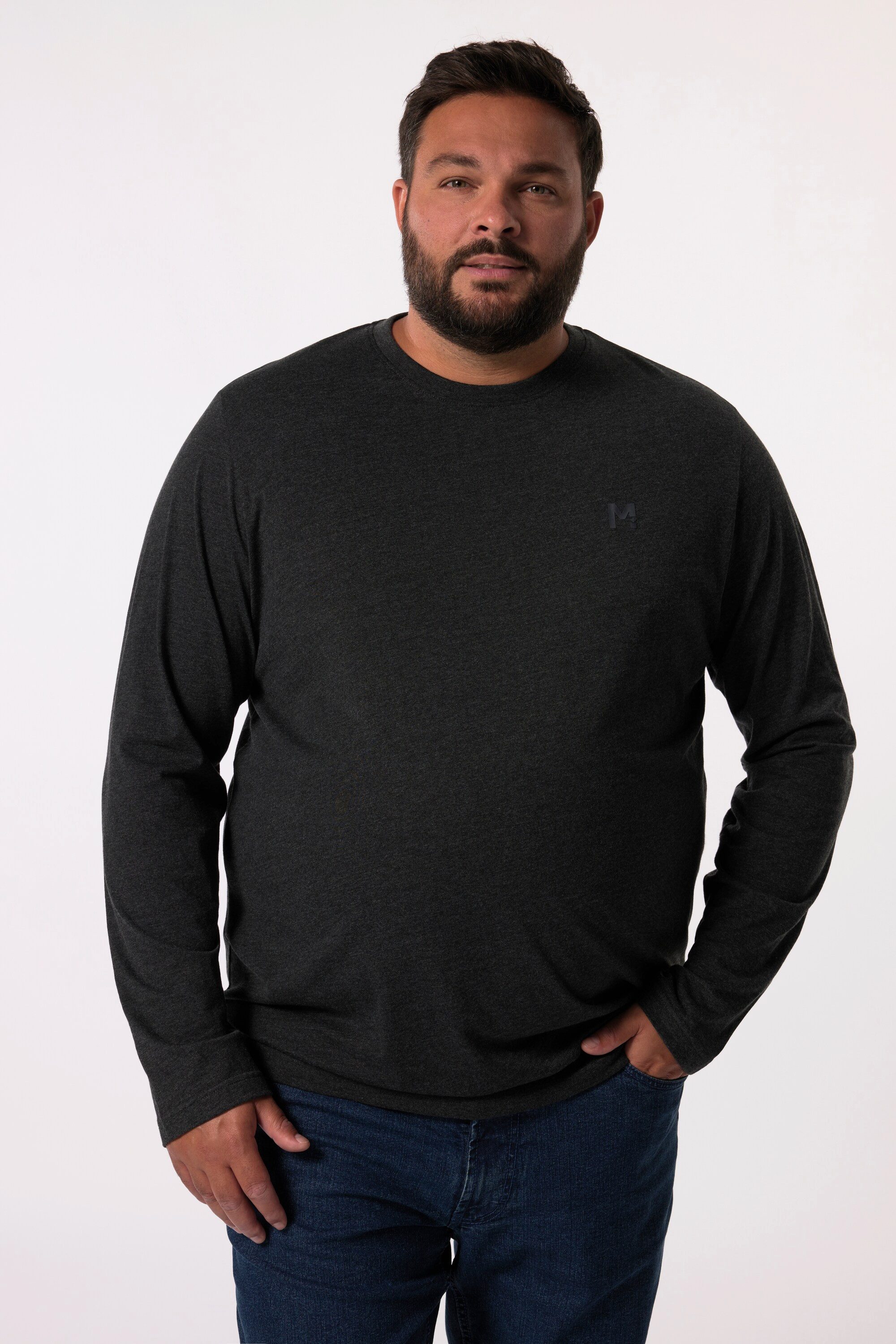 Men Plus T-Shirt Men+ Langarmshirt Bauchfit günstig online kaufen