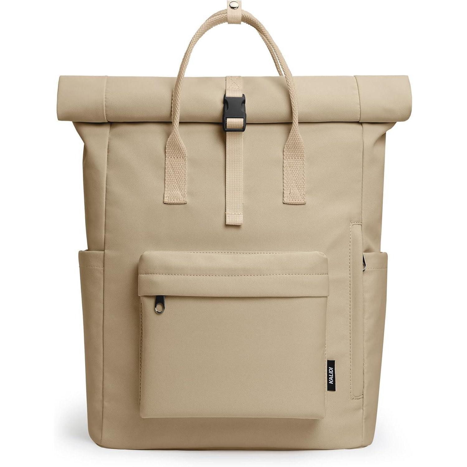 LuxusKollektion Tagesrucksack Rucksack Damen Herren Unisex Laptopfach Rolltop Wasserdicht Khaki