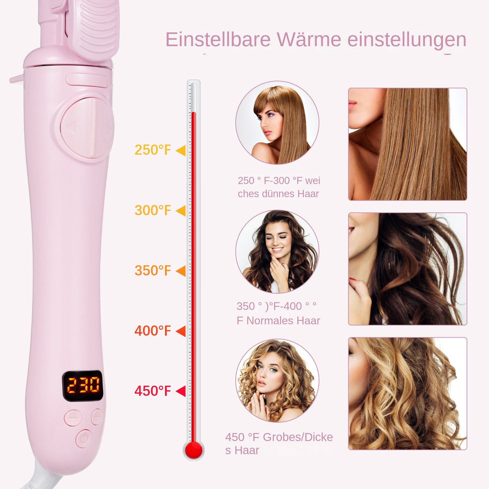 GARRYFIZH Lockenwickler Lockenwickler Lockendreher Hair Curler, Set, Automatischer Lockenstab