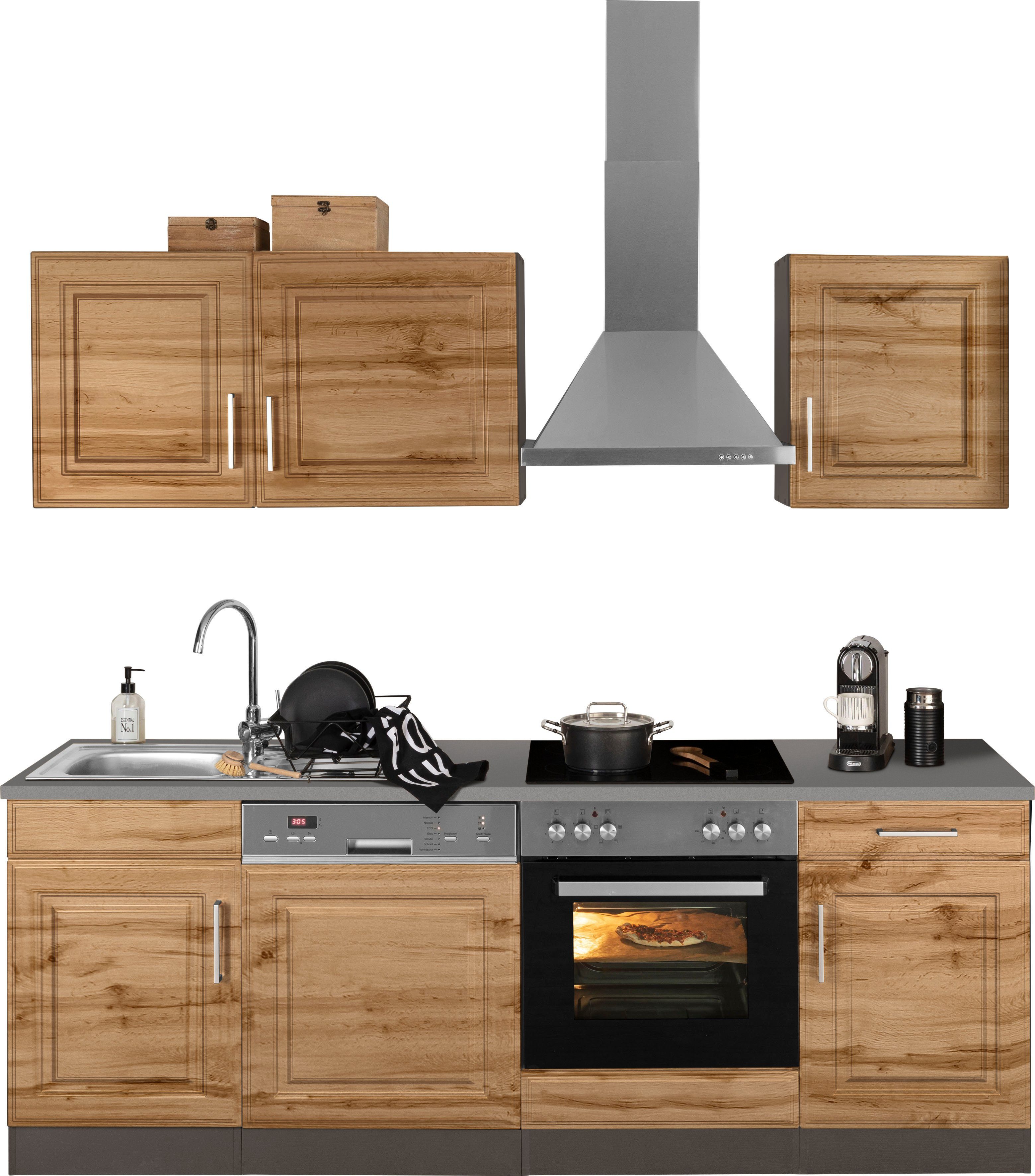 KOCHSTATION Küchenzeile KS-Stockholm, Breite 220 cm, günstig online kaufen