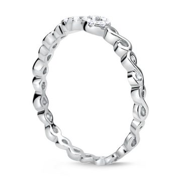 Unique Silberring 925er silber Infinity Ring mit Zirkonia SR0374 (Größe: 50mm)