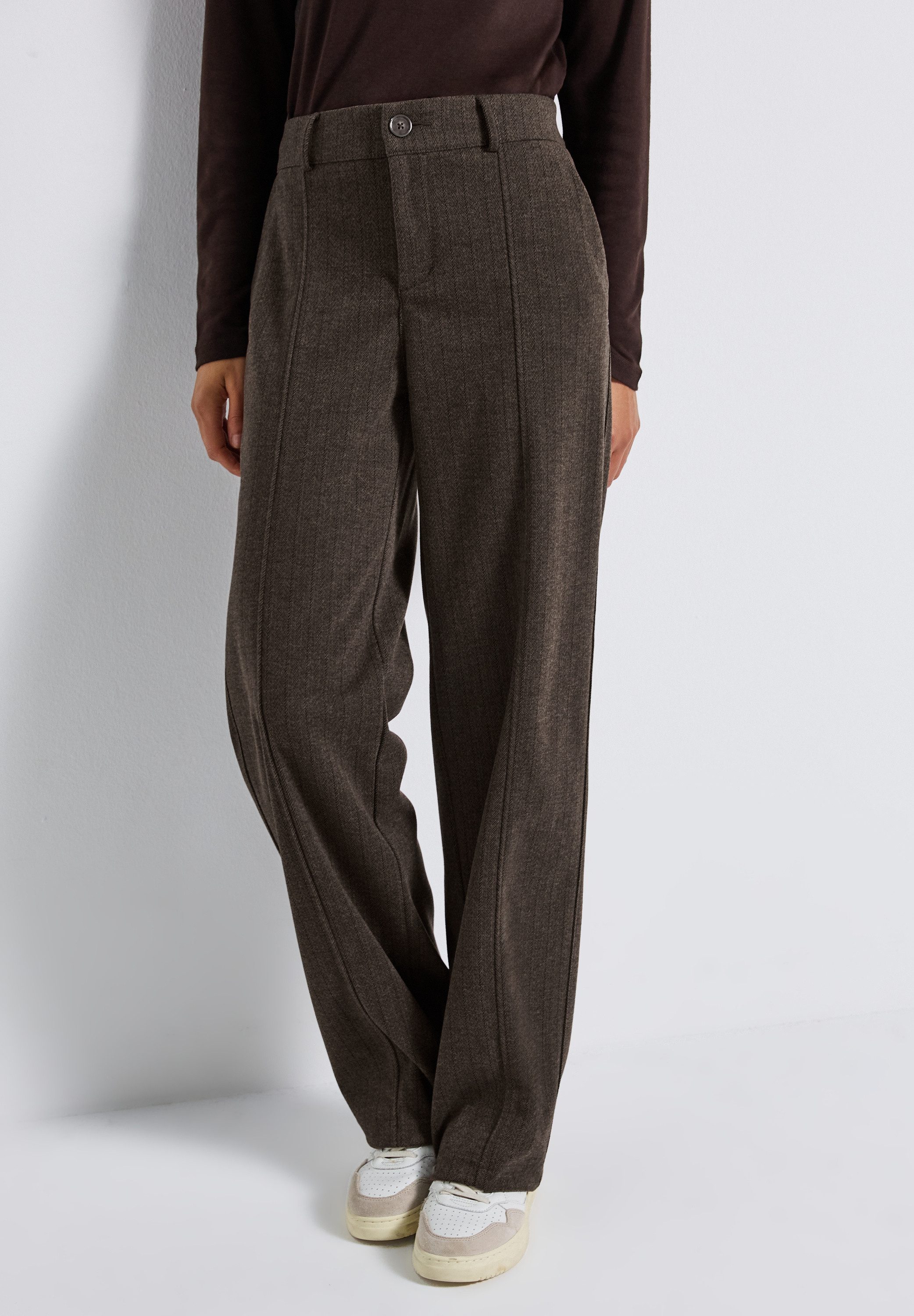STREET ONE Stoffhose im Nadelstreifen-Look
