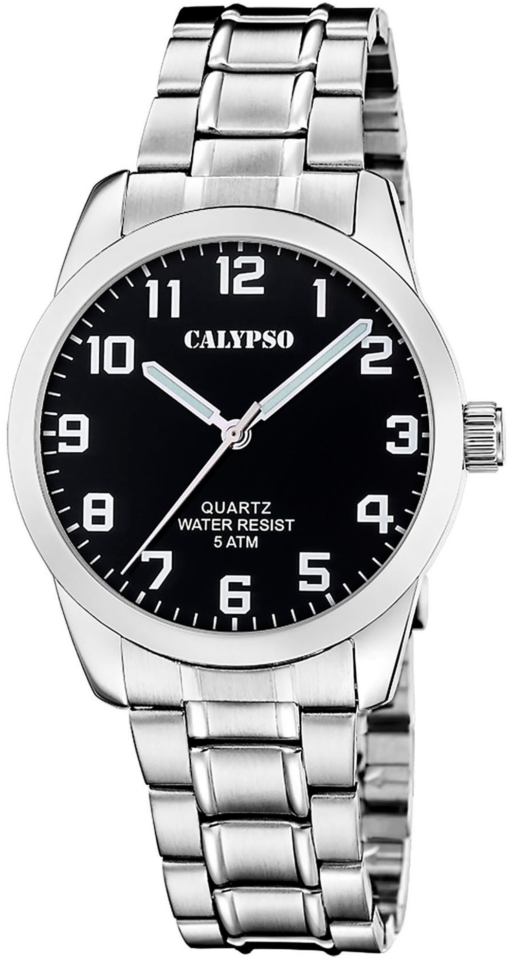 CALYPSO WATCHES Quarzuhr Basic K5866/4, Armbanduhr, Herrenuhr, Edelstahlarmband, analog