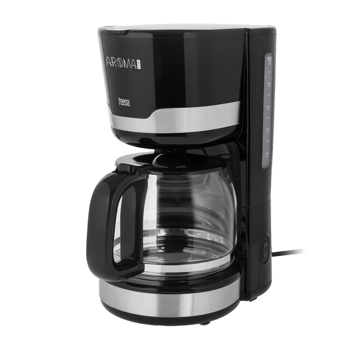 Teesa Filterkaffeemaschine, 1,5l Kaffeekanne, Für gemahlenen Kaffee geeignet