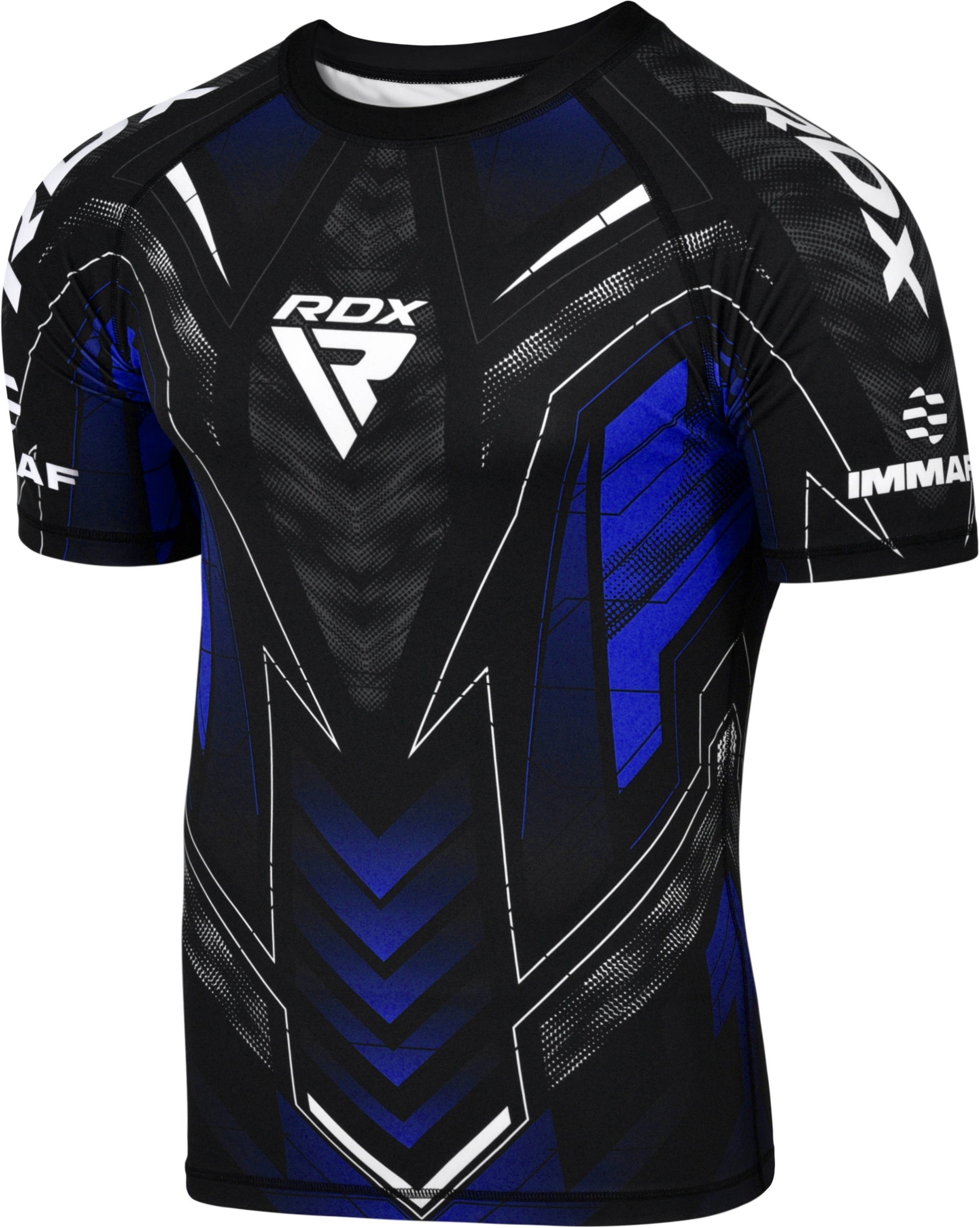 RDX Sports Kompressionsshirt RDX IMMAF Halbarm Kompressionsshirt für MMA und Wettkampftraining