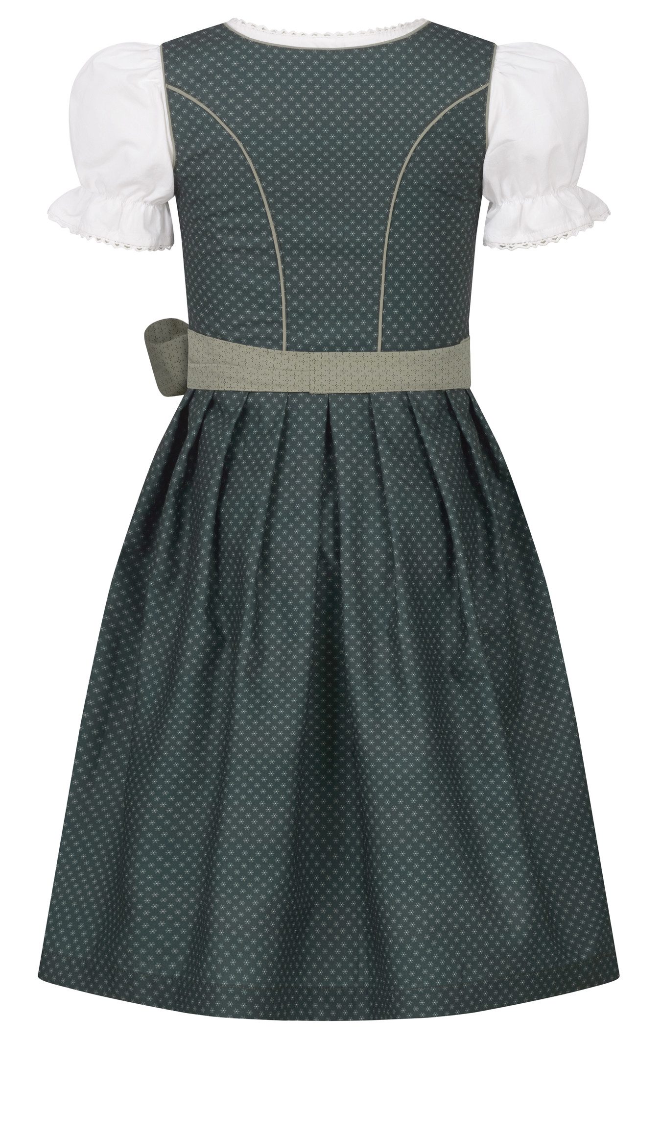 Nübler Dirndl Kinderdirndl Petra in Grün von Nübler - Rocklänge knielang
