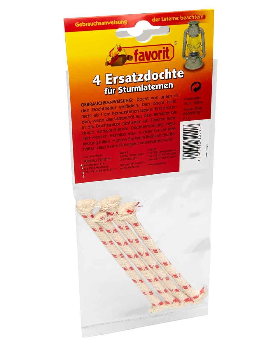 favorit Formkerze Favorit Ersatzdocht für Sturmlaterne 4er Pack