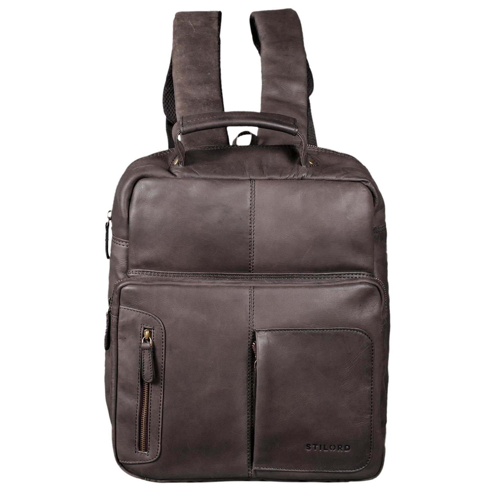 Notebook-Rucksack "Toni" Vintage Leder Rucksack groß