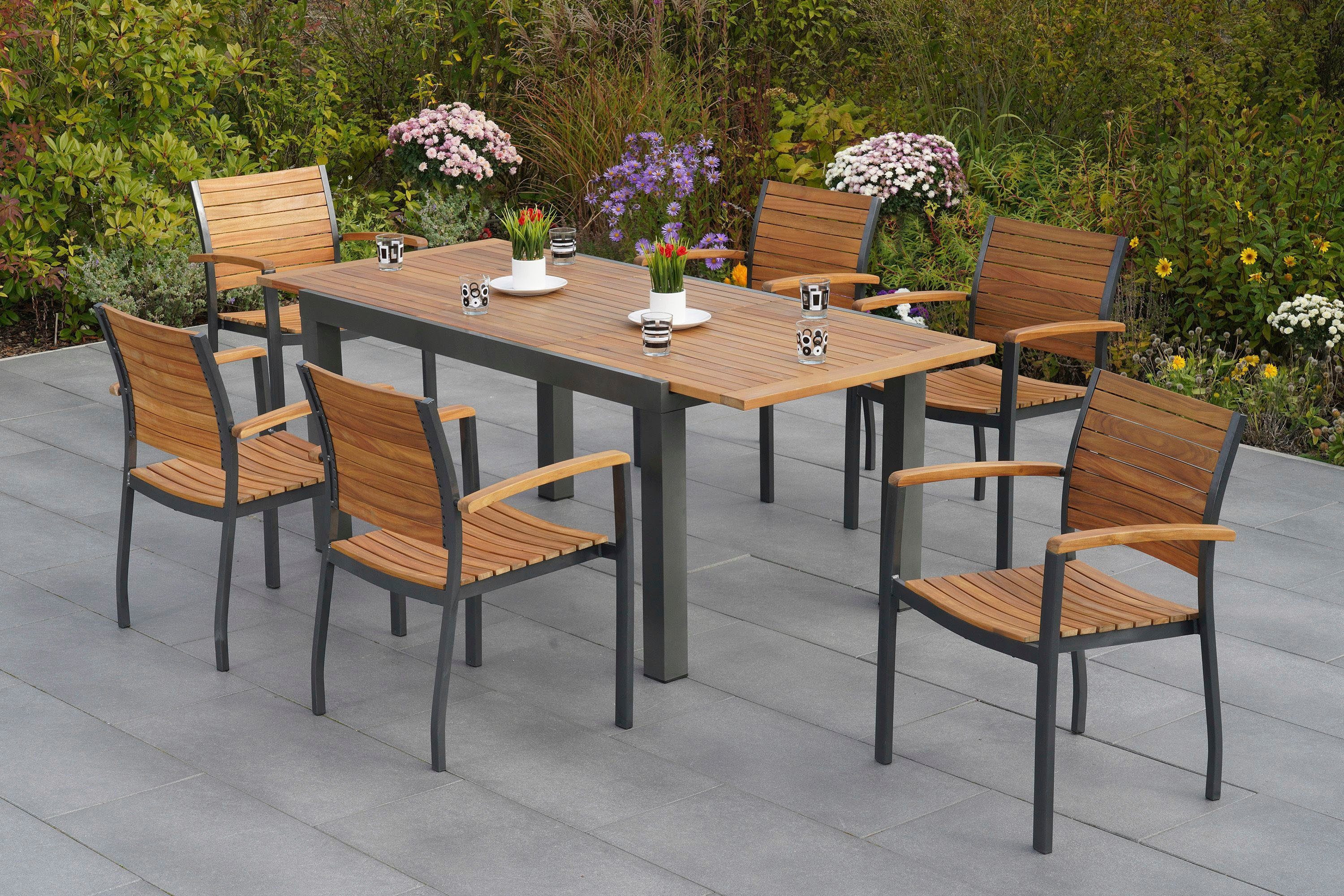 MERXX Garten-Essgruppe Santorin, (7-tlg) günstig online kaufen