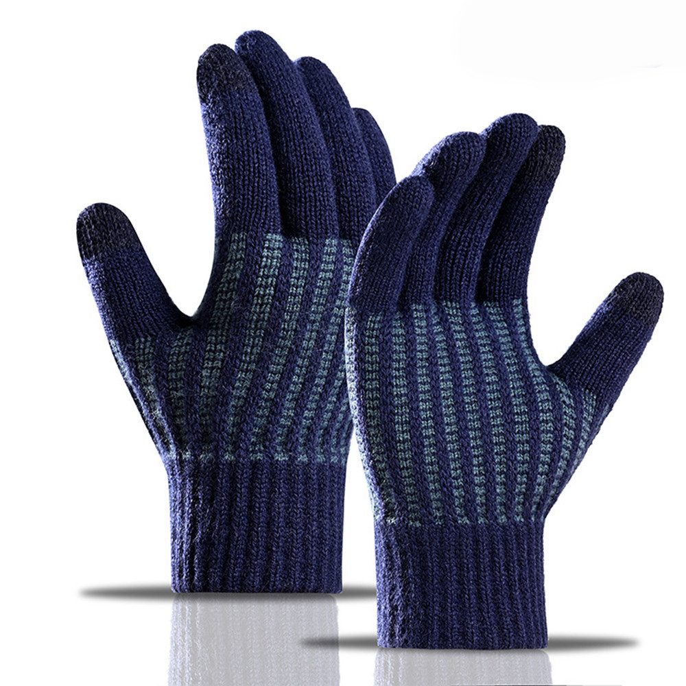 Coonoor Fleecehandschuhe Winterhandschuhe Damen Herren, Warm Touchscreen Strickhandschuhe für Outdoor Sport, Laufen, Radfahren, Alltag & Weihnachtsgeschenk