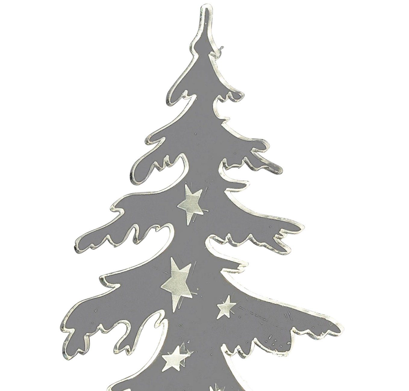LED dekojohnson vor Winterkinder 30cm Dekofigur Geschenk mit Tannenbaum