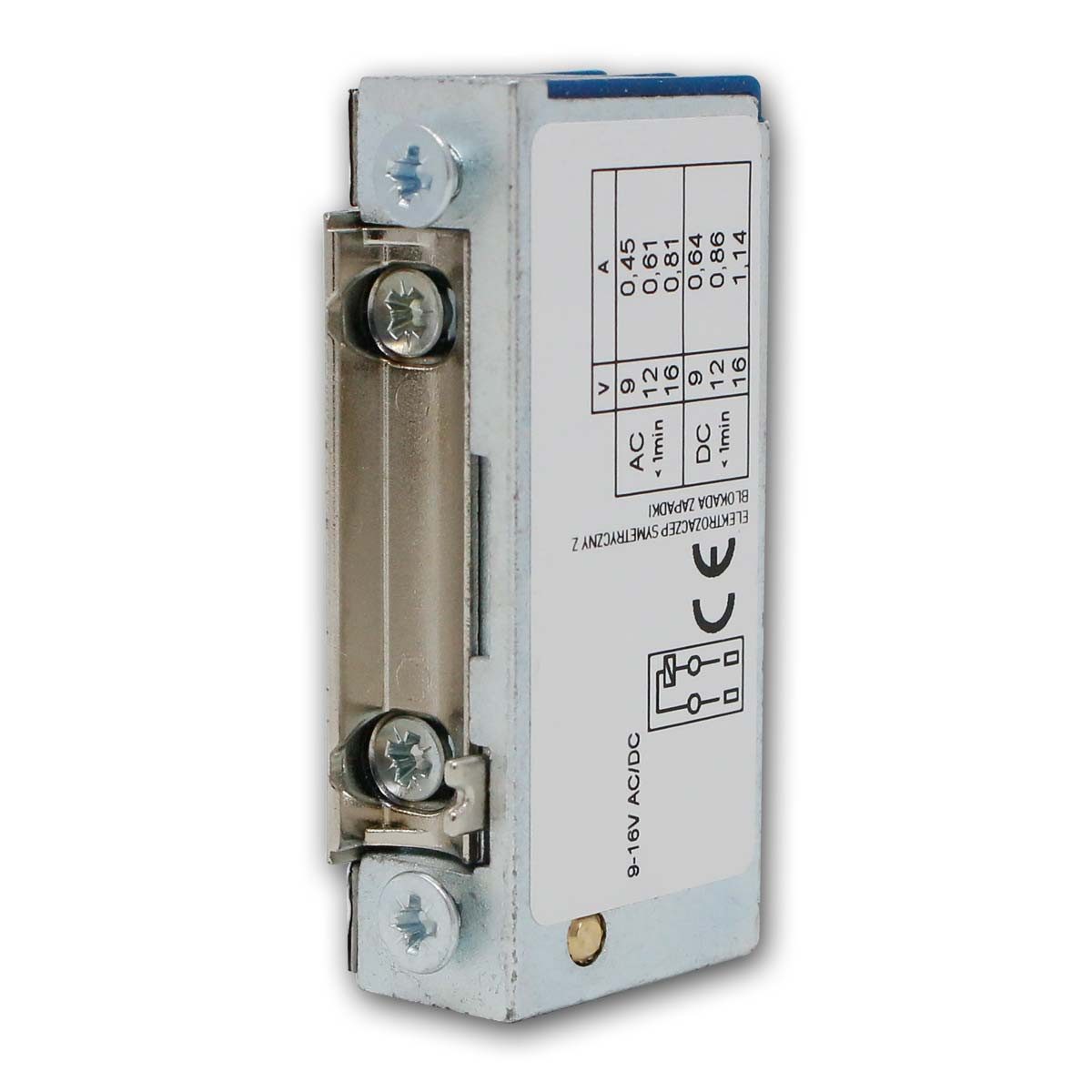 world-trading-net Türöffner MINI Elektro-Türöffner symmetr., mit Sperre, 9-16V, 9-16V V