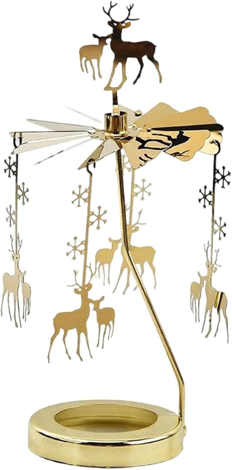 FELIXLEO Kerzenständer 2 drehbare Kerzenhalter für Weihnachtskerzen (1 St)