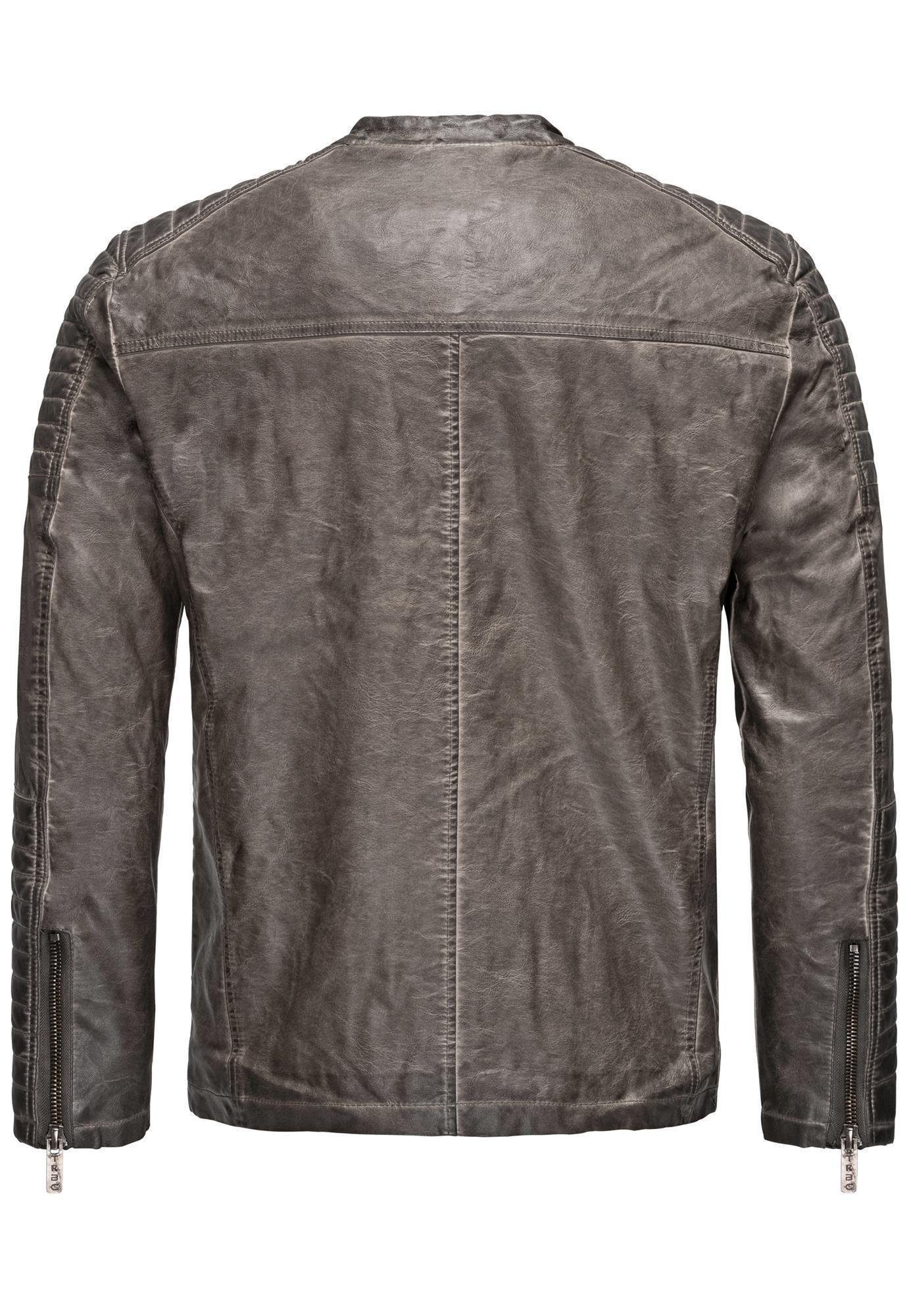 RedBridge Lederimitatjacke Red Bridge Herren Biker günstig online kaufen