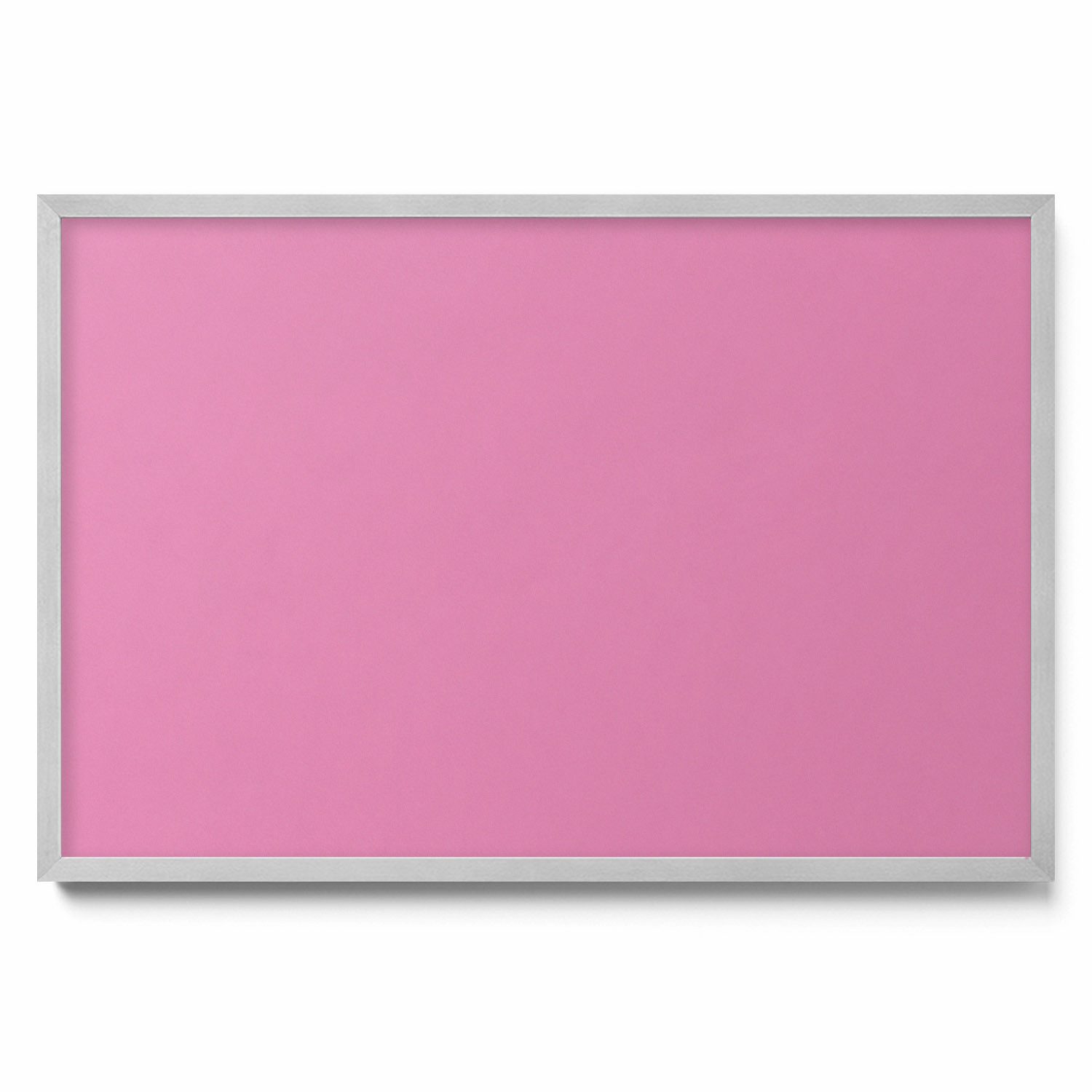 Tulup Magnettafel mit silbernem Rahmen, mit einfarbigem Hintergrund, für Wandmontage, Magnetisches Memoboard Dekorative für Erinnerungen