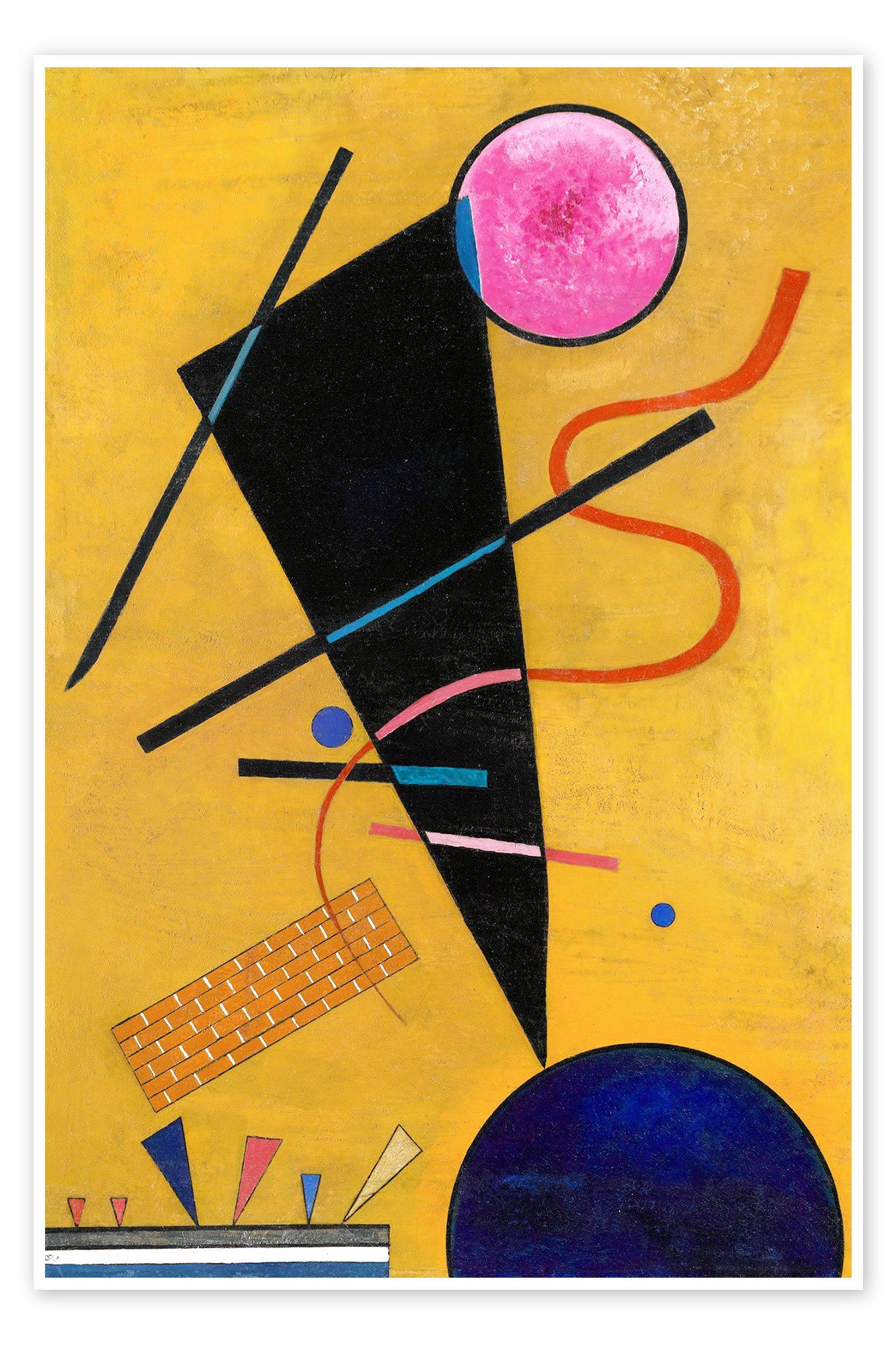 Posterlounge Poster Wassily Kandinsky, Berührung, Malerei