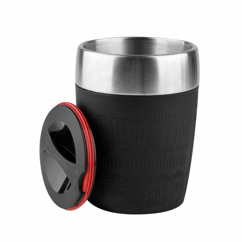 Emsa Thermobecher Travel Cup Schwarz, Edelstahl