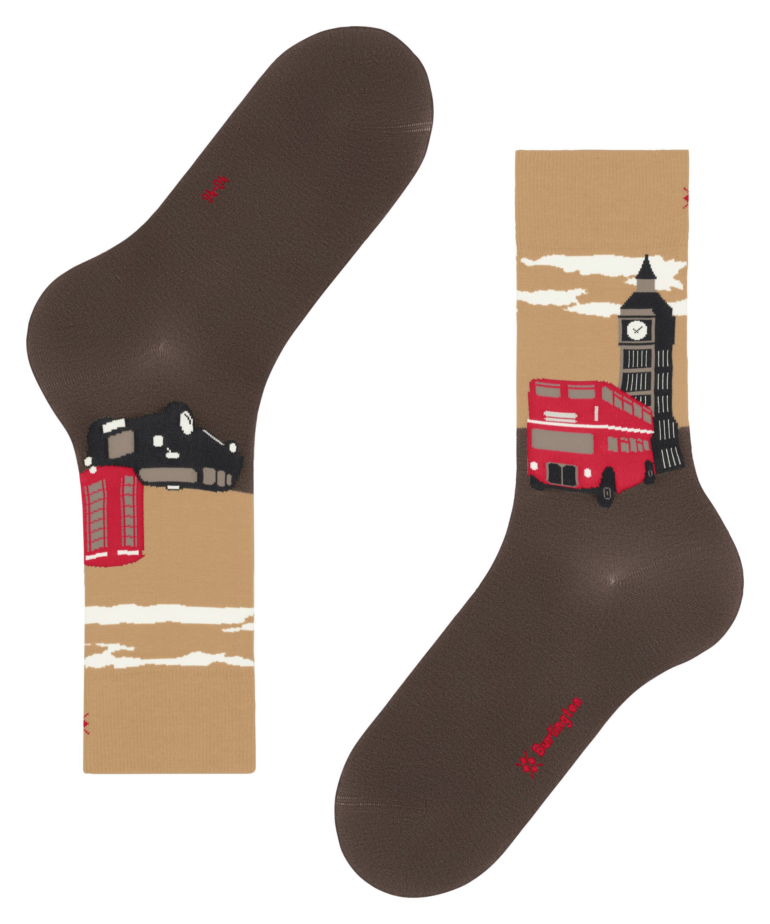 (5321) brown Burlington maple Socken (1-Paar) London