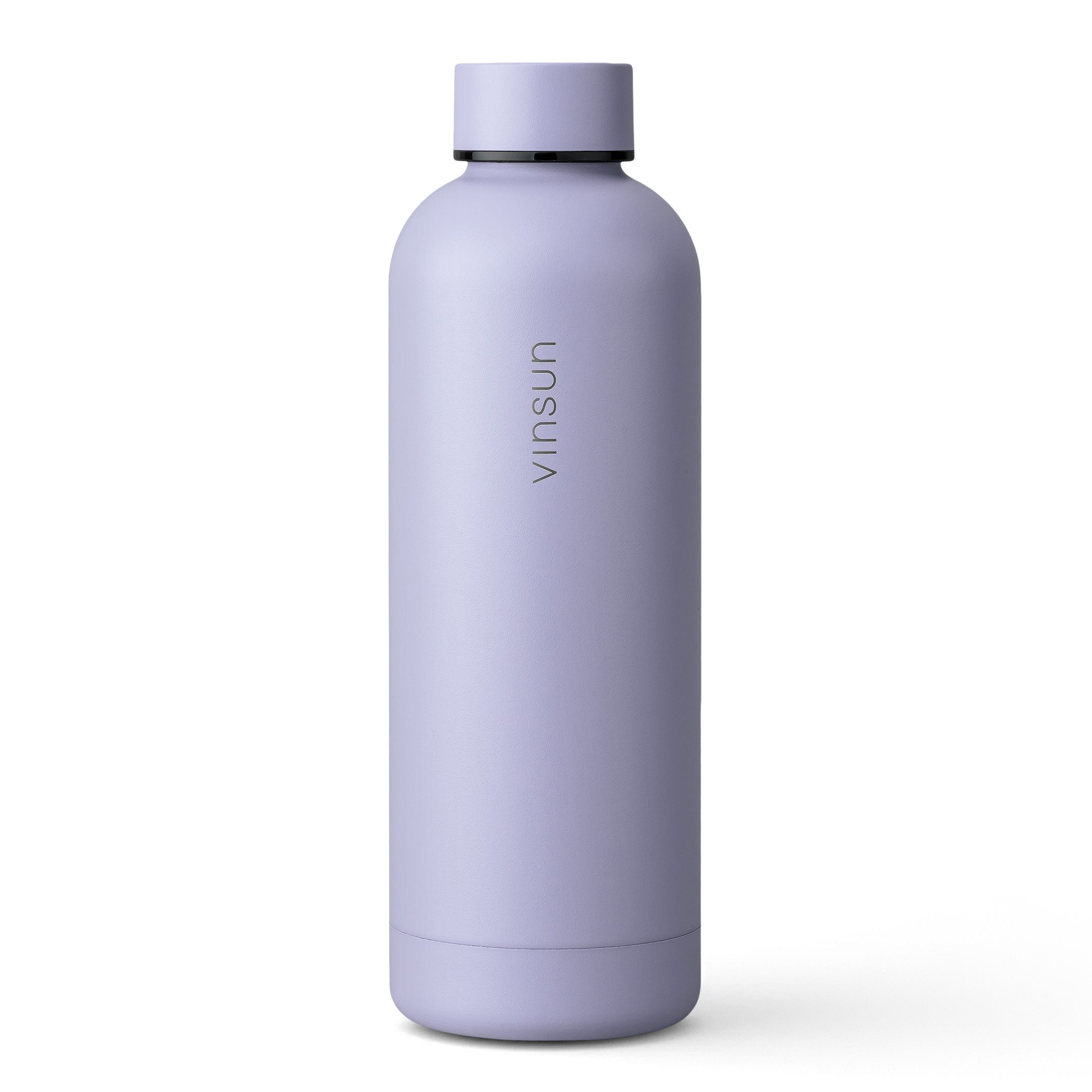 Vinsun Isolierflasche Edelstahl Flasche 500ml, Thermoflasche Kohlensäure geeignet, BPA frei, Auslaufsicher, doppelwandig, bruchsicher, geruchs- & geschmacksneutral