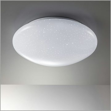 B.K.Licht Deckenleuchte Deckenlampe 12W 4000K 1200lm IP20 - BKL1060, LED fest integriert, Sternenhimmel neutralweiß Ø280x65mm