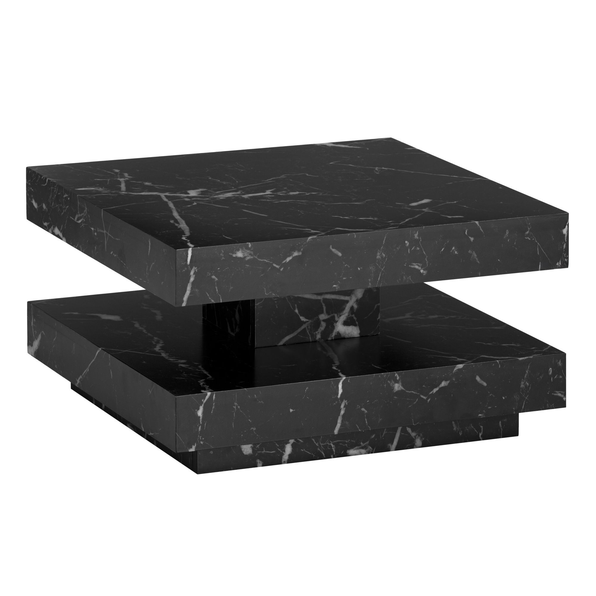 FINEBUY Couchtisch Couchtisch 60 cm Wohnzimmertisch Sofatisch Quadratisch K günstig online kaufen