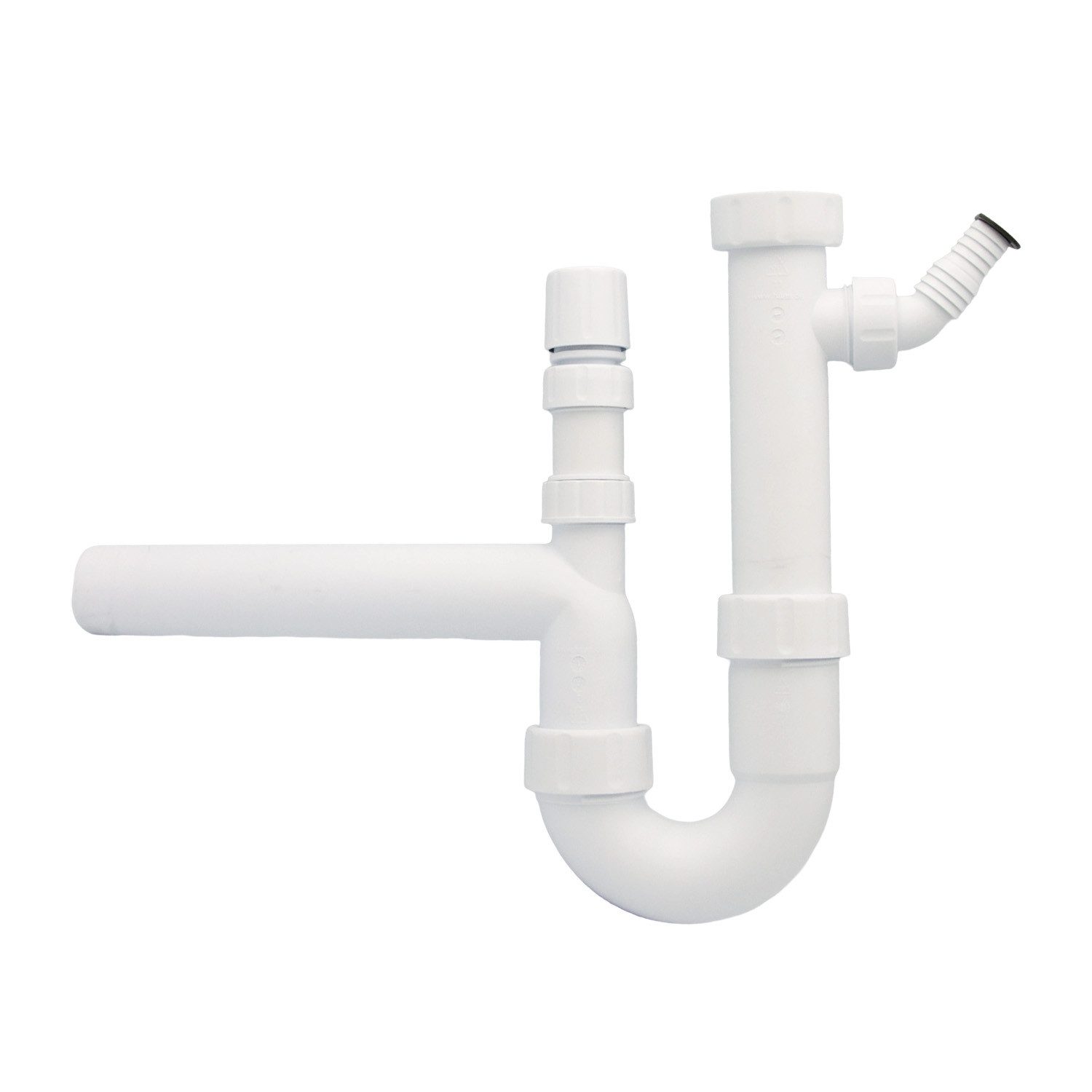 Haas Otto Siphon Haas Röhrensiphon 1 1/2 Zoll DN 40 mit integriertem Rohrbelüfter