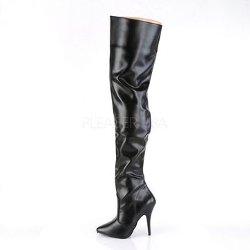 Pleaser Overknee Stiefel SEDUCE-3010 - Schwarz High-Heel-Stiefel