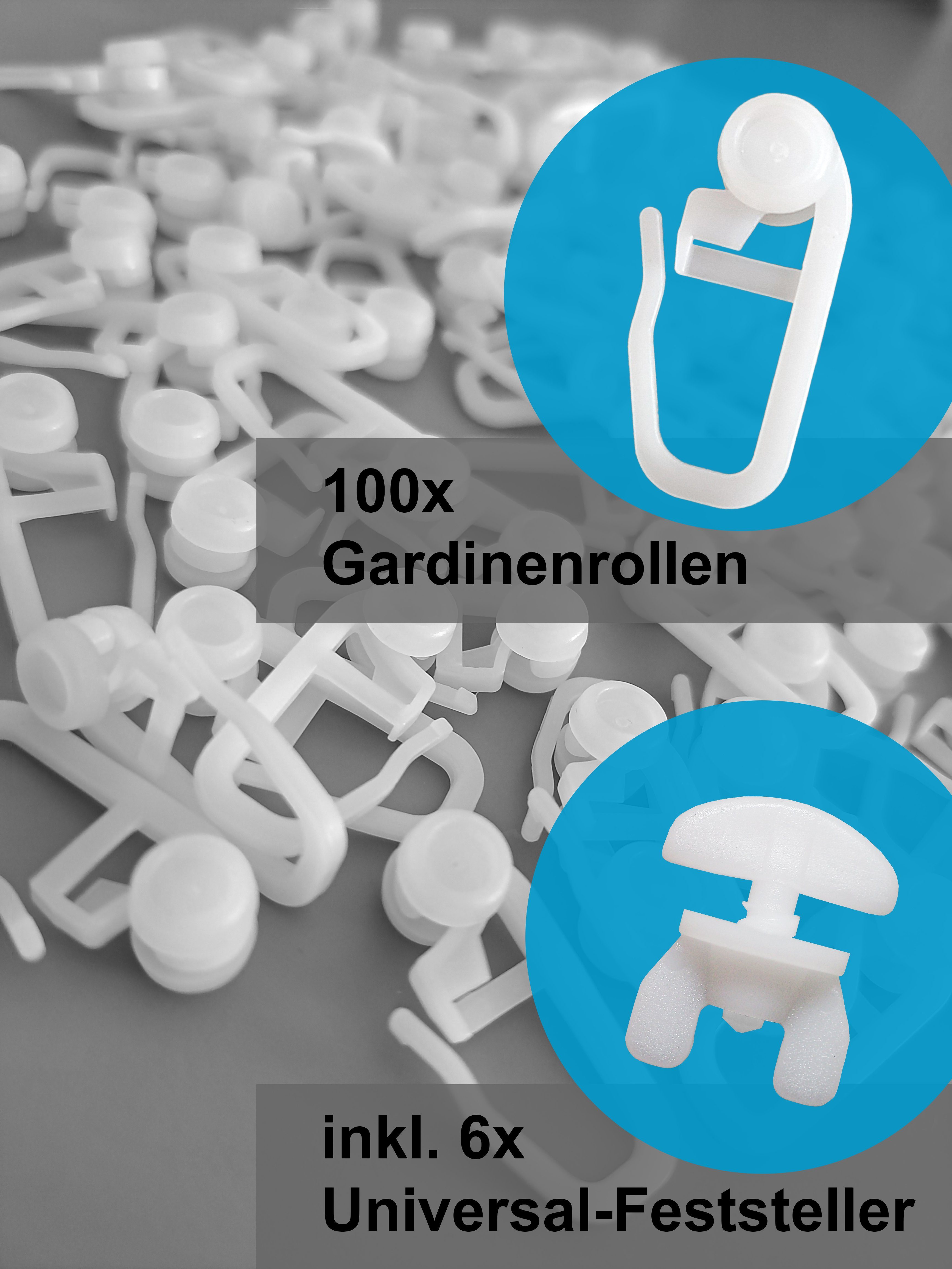 Schlaufengleiter mit Röllchen für Gardinenschiene Gardinenröllchen