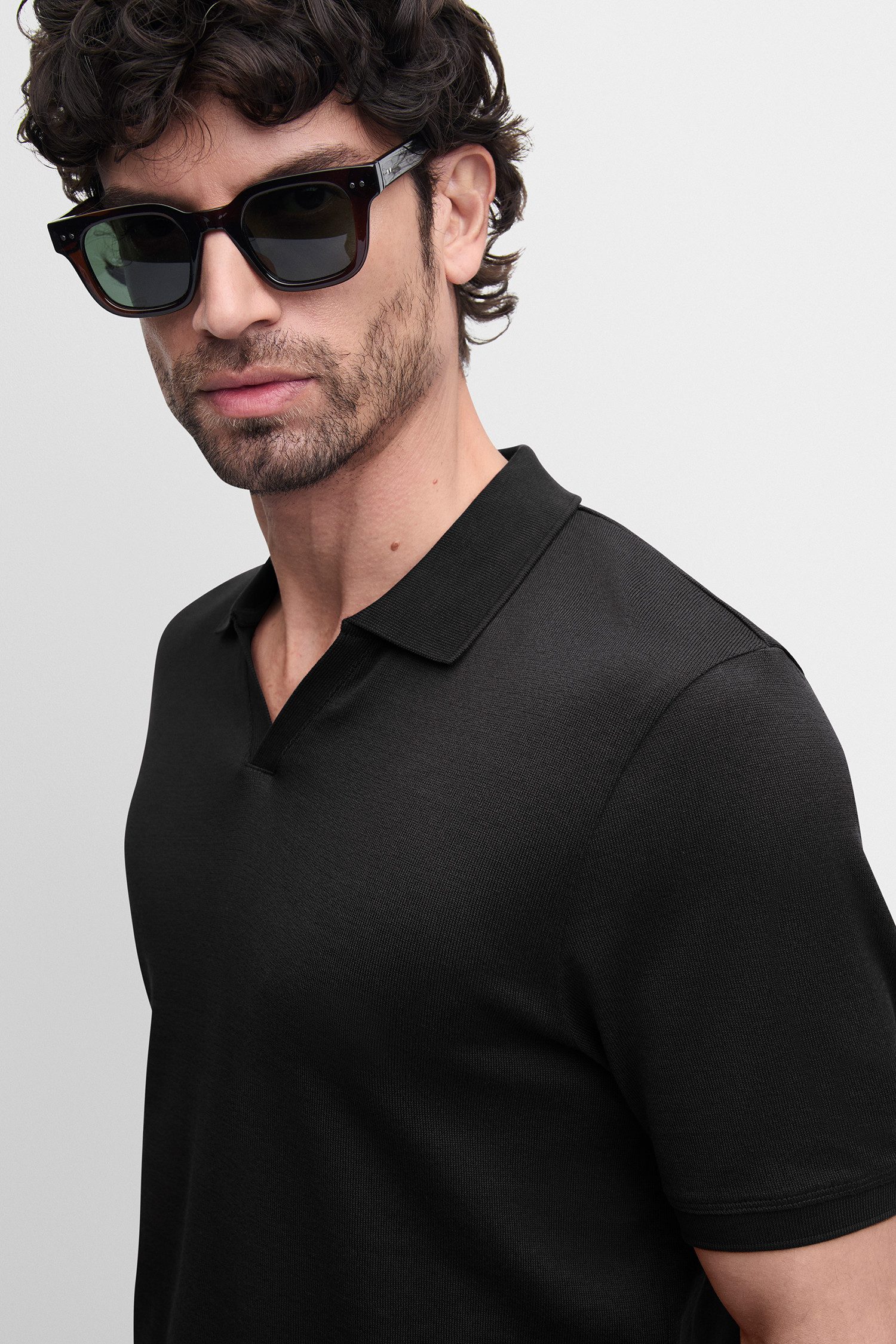 Cinque Poloshirt CIBOLL Polokragen, offene Knopfleiste, Relaxed Fit