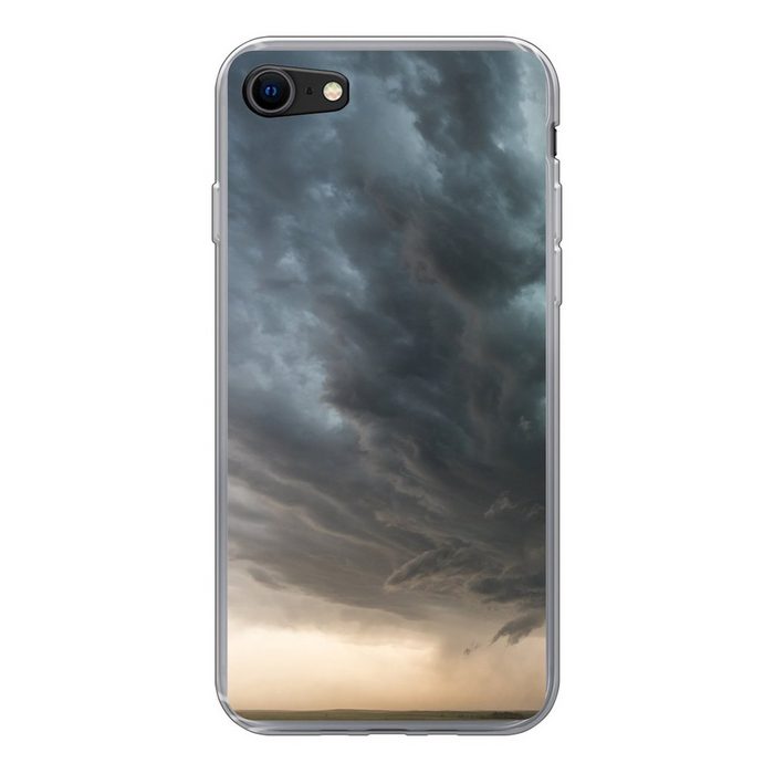 MuchoWow Handyhülle Dunkle Wolken im amerikanischen Bundesstaat Colorado Handyhülle Apple iPhone 8 Smartphone-Bumper Print Handy Schutzhülle