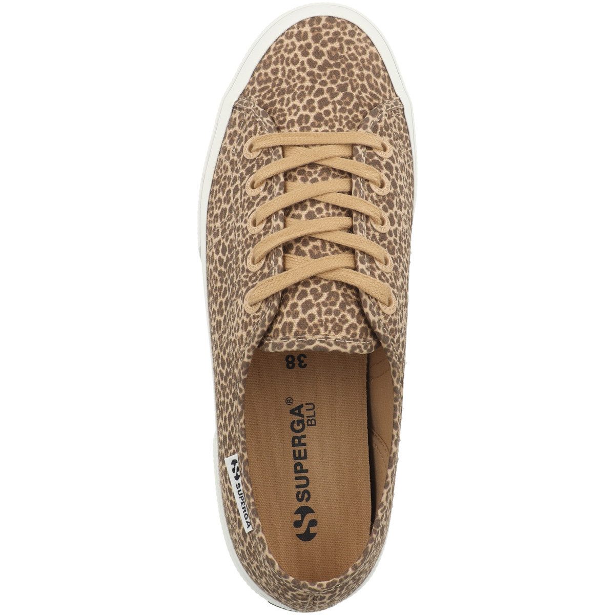 Superga 3750 Micro Leopard Print Leggera Damen Sneaker Turnschuhe, Sportschuhe, Freizeitschuhe, Halbschuhe, Schnürschuhe