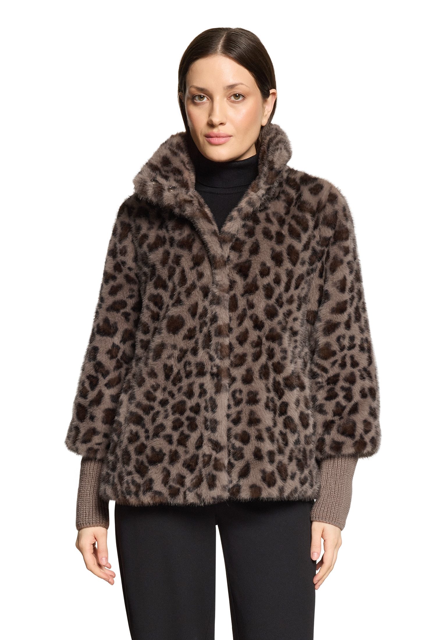 Betty Barclay Plüschjacke mit Leoparden-Muster