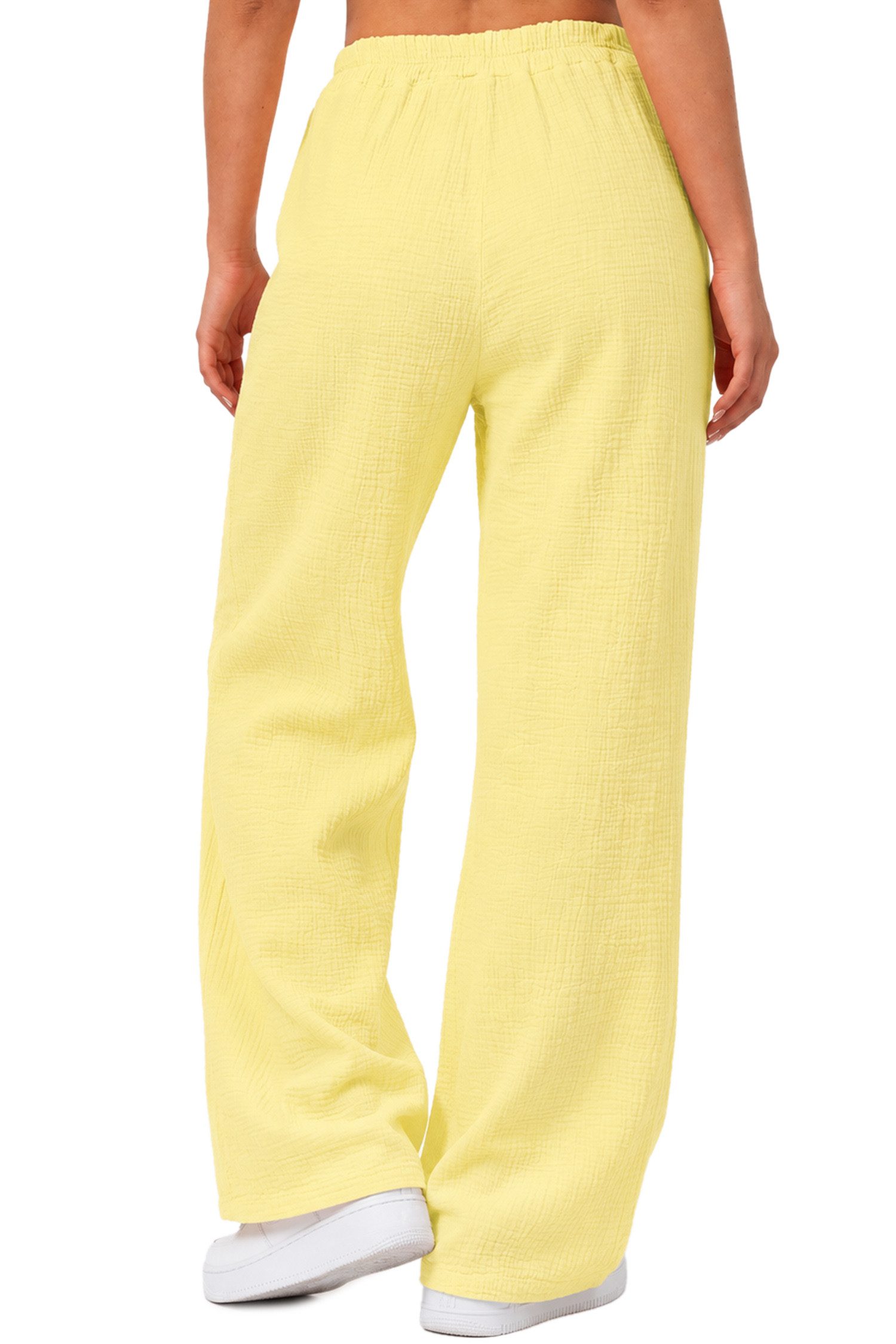 Reichstadt Relaxhose Damen Oversized Hose Musselin 25RSW082 Sommerliche Farben, atmungsaktives Material