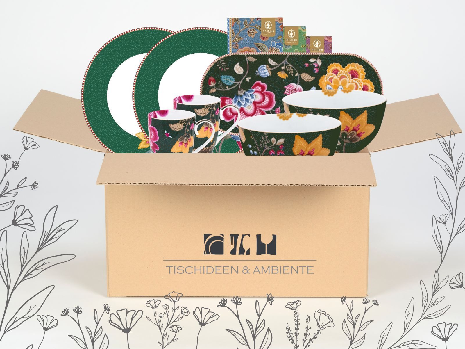 PiP Studio Geschenkbox Geschenkbox Fantasy Green 7tlg