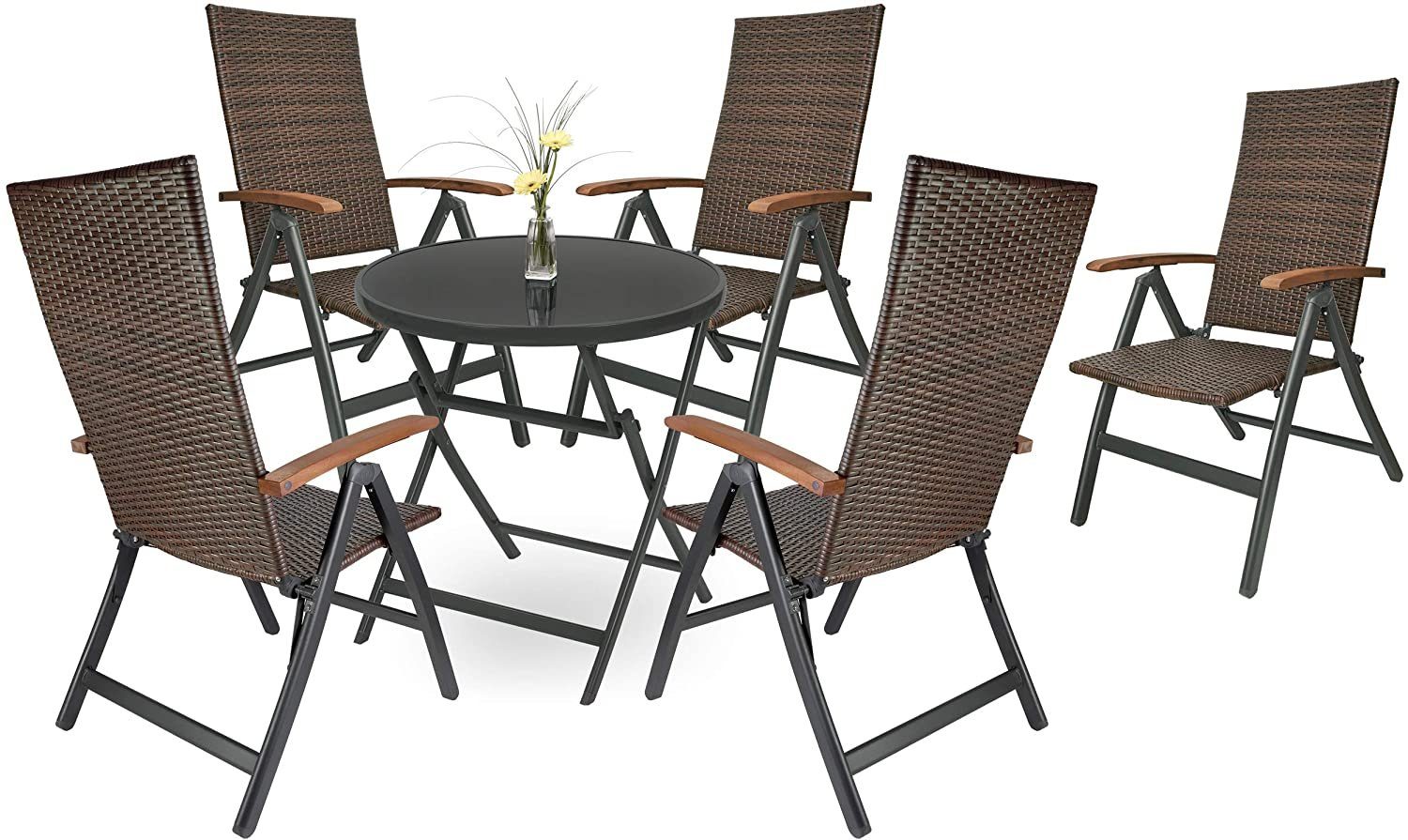 BRUBAKER Garten-Essgruppe Garten Sitzgruppe Modena - günstig online kaufen