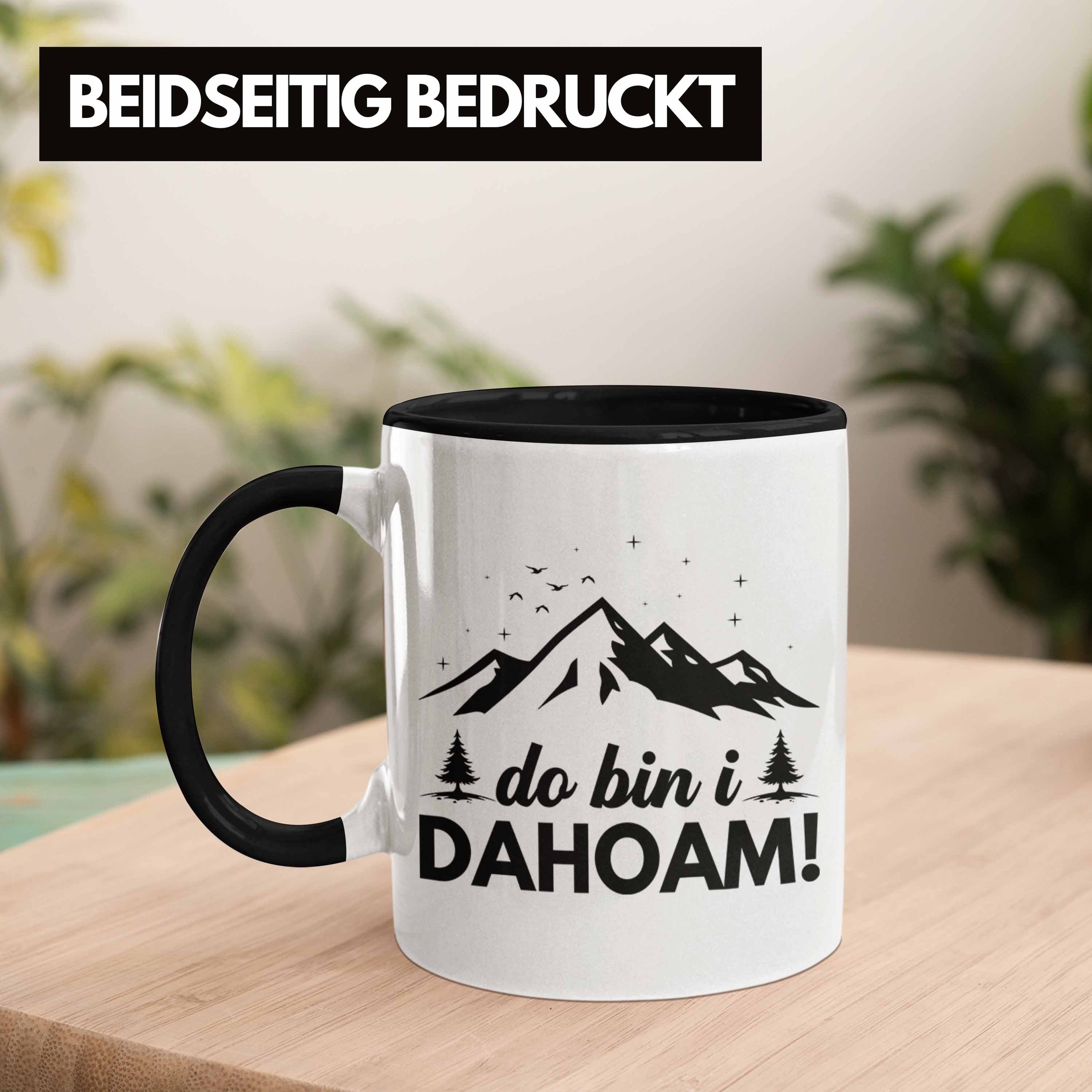 Do Schwarz Dahoim - Trendation Tasse Geschenk I Berge Geschenk Tasse Trendation Wandern Wanderer Bin Geschenkidee