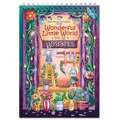 Colorya Malen nach Zahlen A4 Fantastische Kleine Welt Vol III - Malbuch, A4 Wonderful Little World Vol III - Ausmalbuch