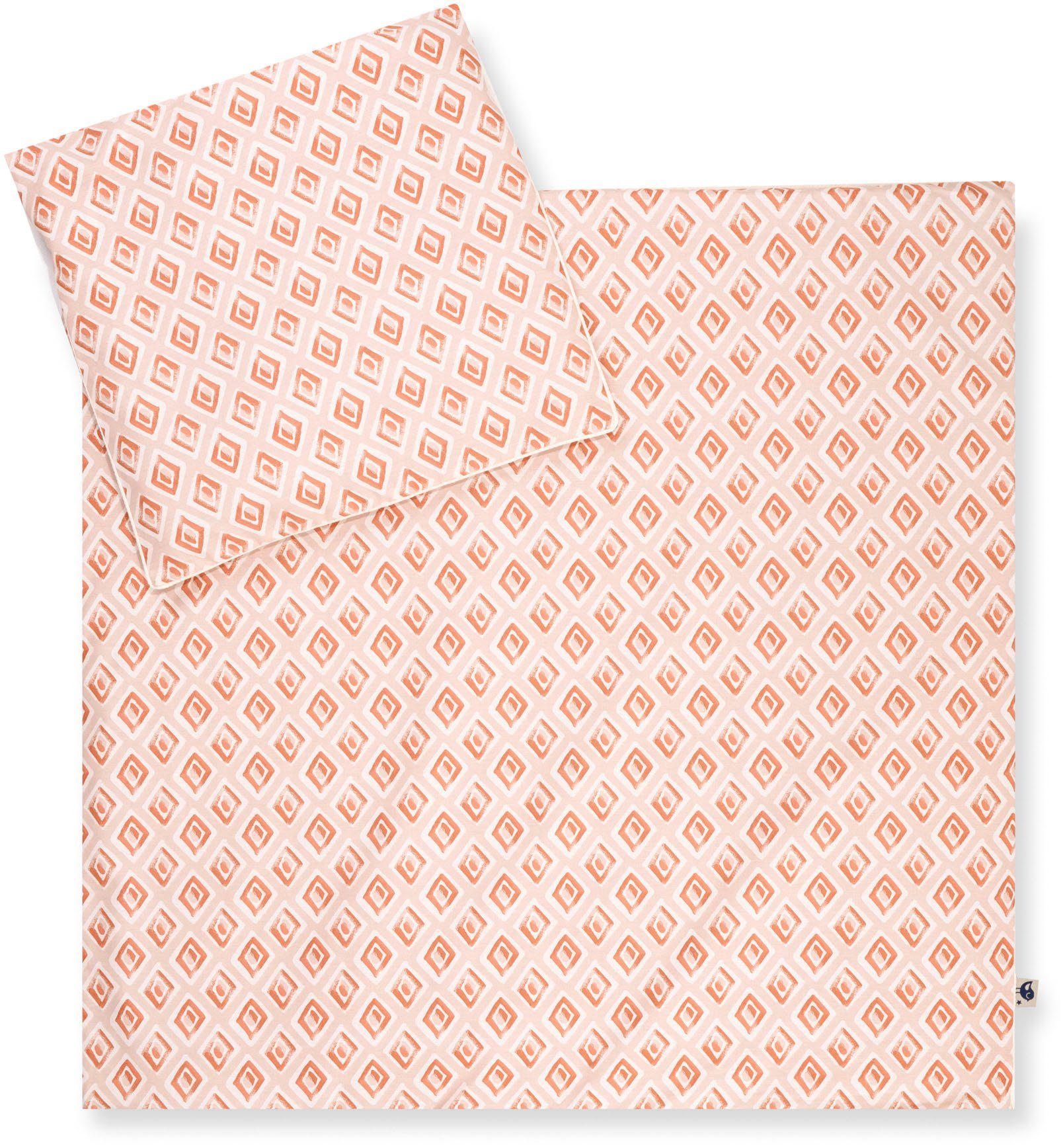 Julius Zöllner Kinderbettwäsche Baby- und Kinderbettwäsche aus 100% Bio-Baumwolle, Linon, 2 teilig, erhältlich in den Größen 80x80+35x40cm und 100x135+40x60cm