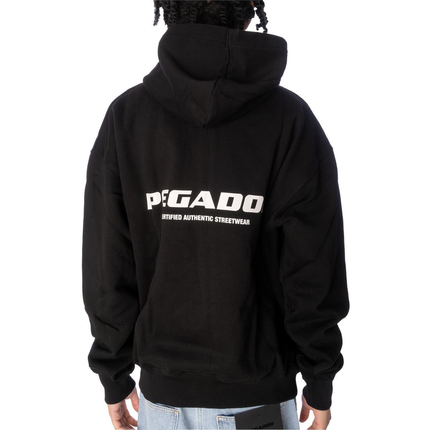 PEGADOR Kapuzensweatjacke Sweatjacke Pegador Colne Logo Oversized
