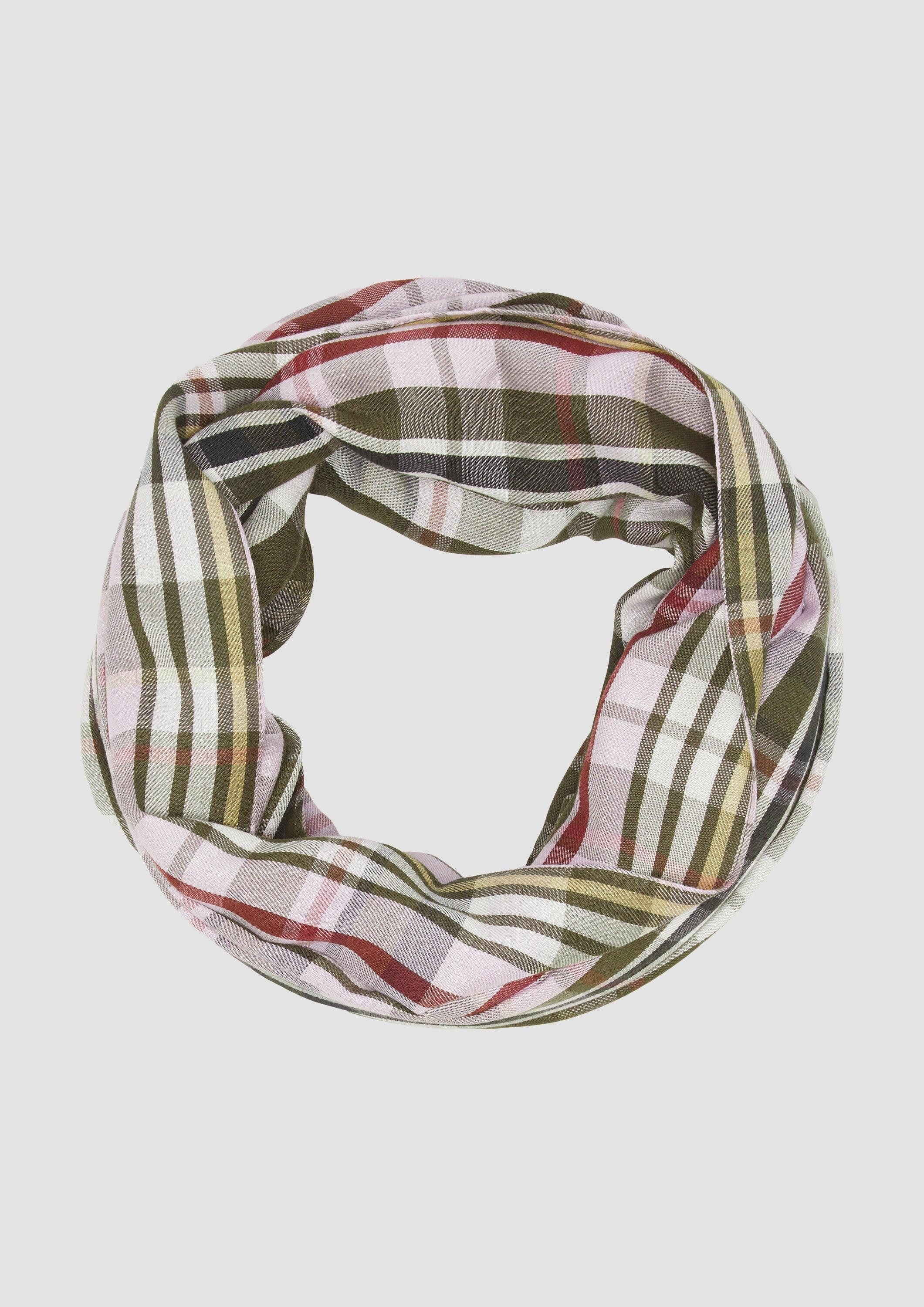 s.Oliver Loop Snood Karierter Loop-Schal aus günstig online kaufen